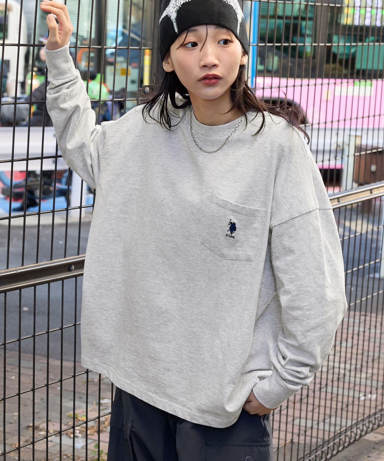 🇯🇵 U.S. POLO 薄長袖 口袋 小LOGO 刺繡  經典款 多色 情侶 男女 / 預購