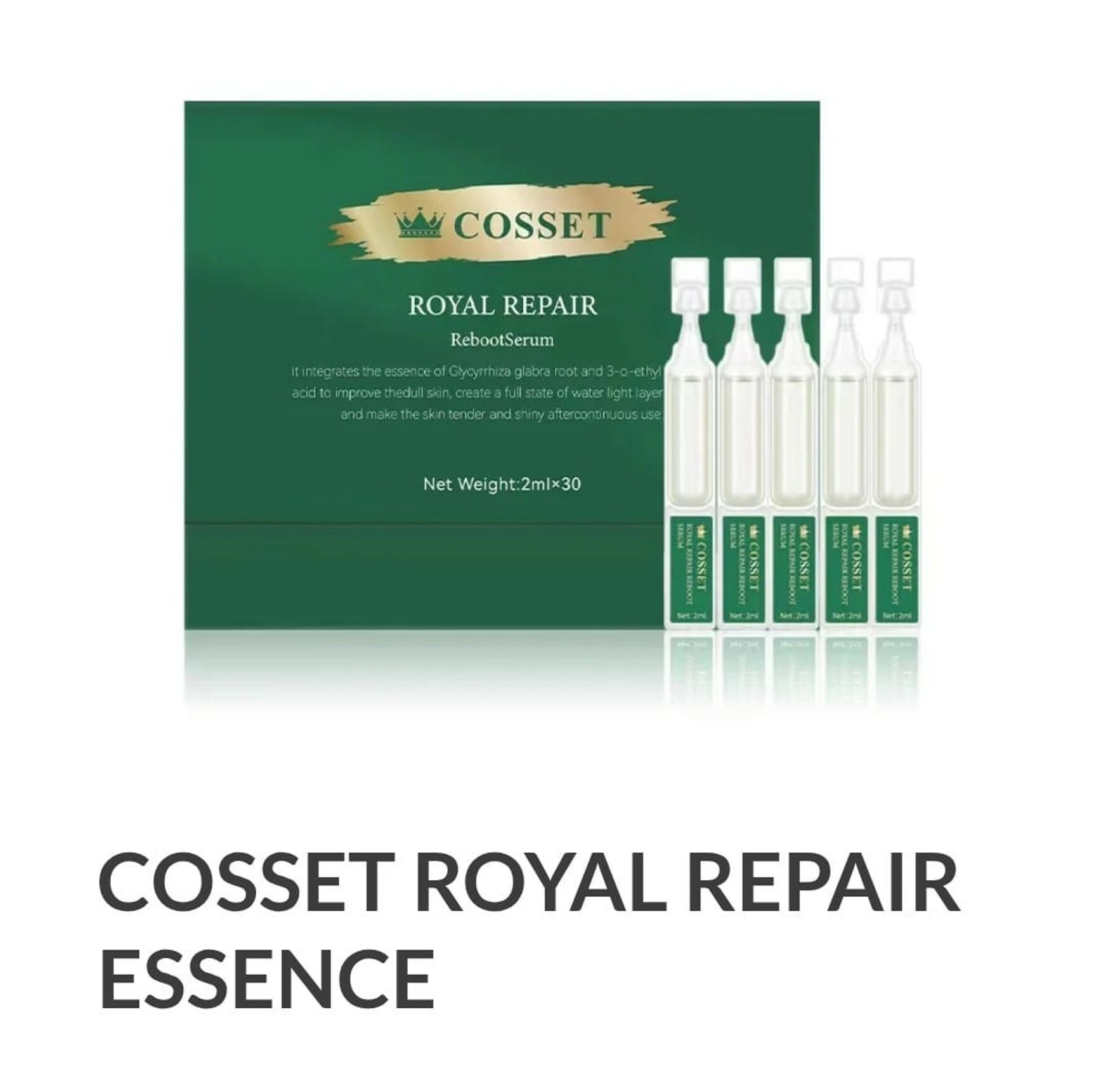 【直播】Cosset LL110514 Royal Repair Essence 升級版凍齡精華液 (2ml X 30支)(買一送一)