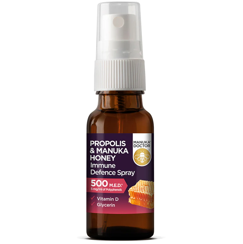 【直播】Manuka Honey LL02220511 蜂膠與麥盧卡蜂蜜免疫防禦噴霧 500 M.E.D. 20ml