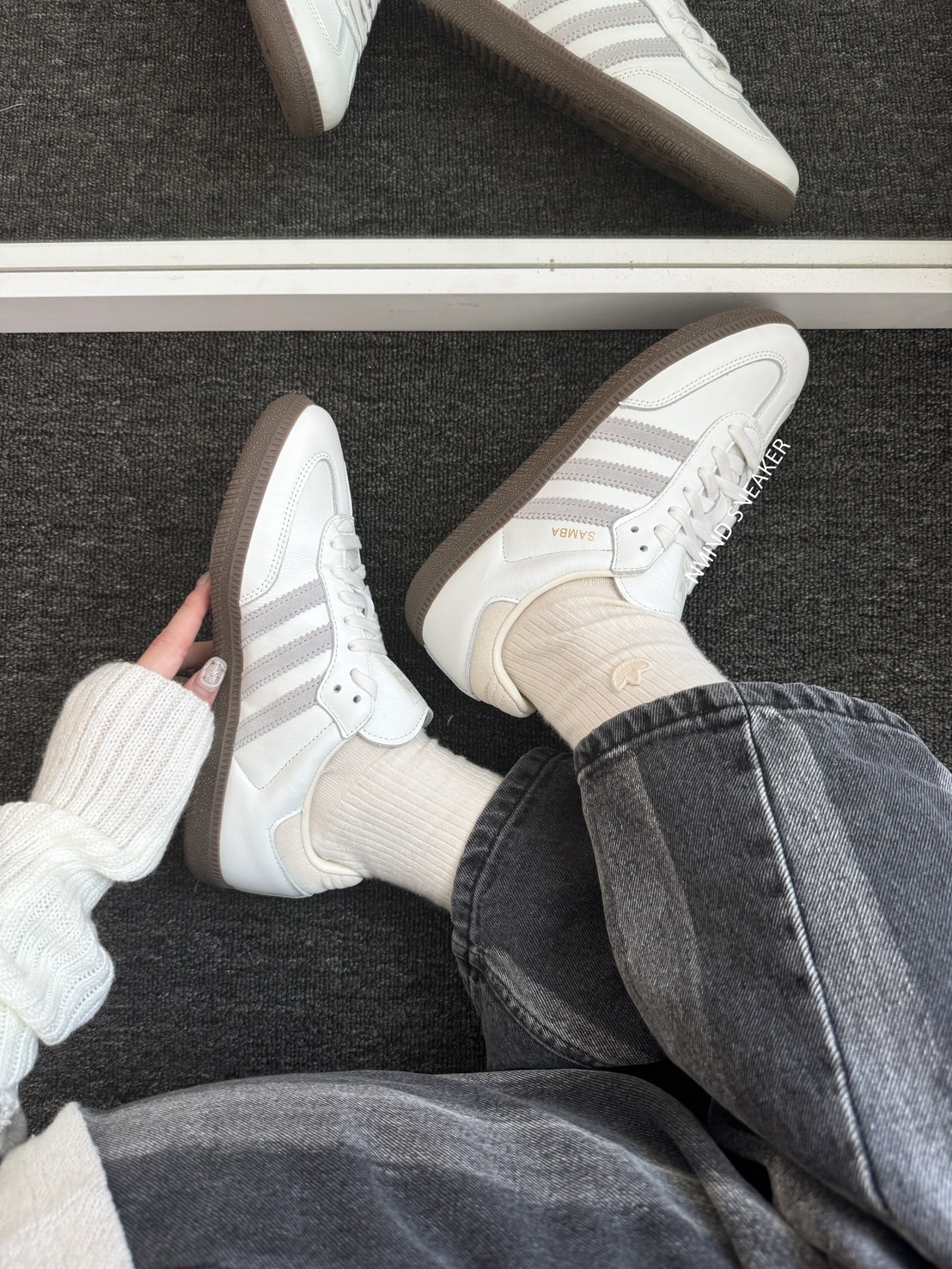 <快速出貨> Adidas Samba OG 奶白霧灰 (IH4880)