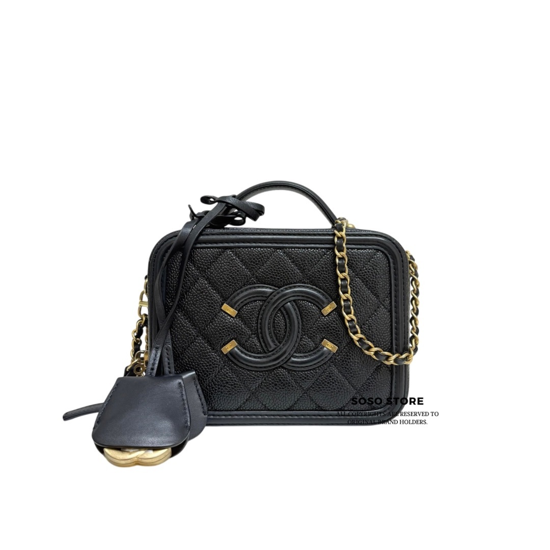 Chanel Vanity Case - Black / Ghw