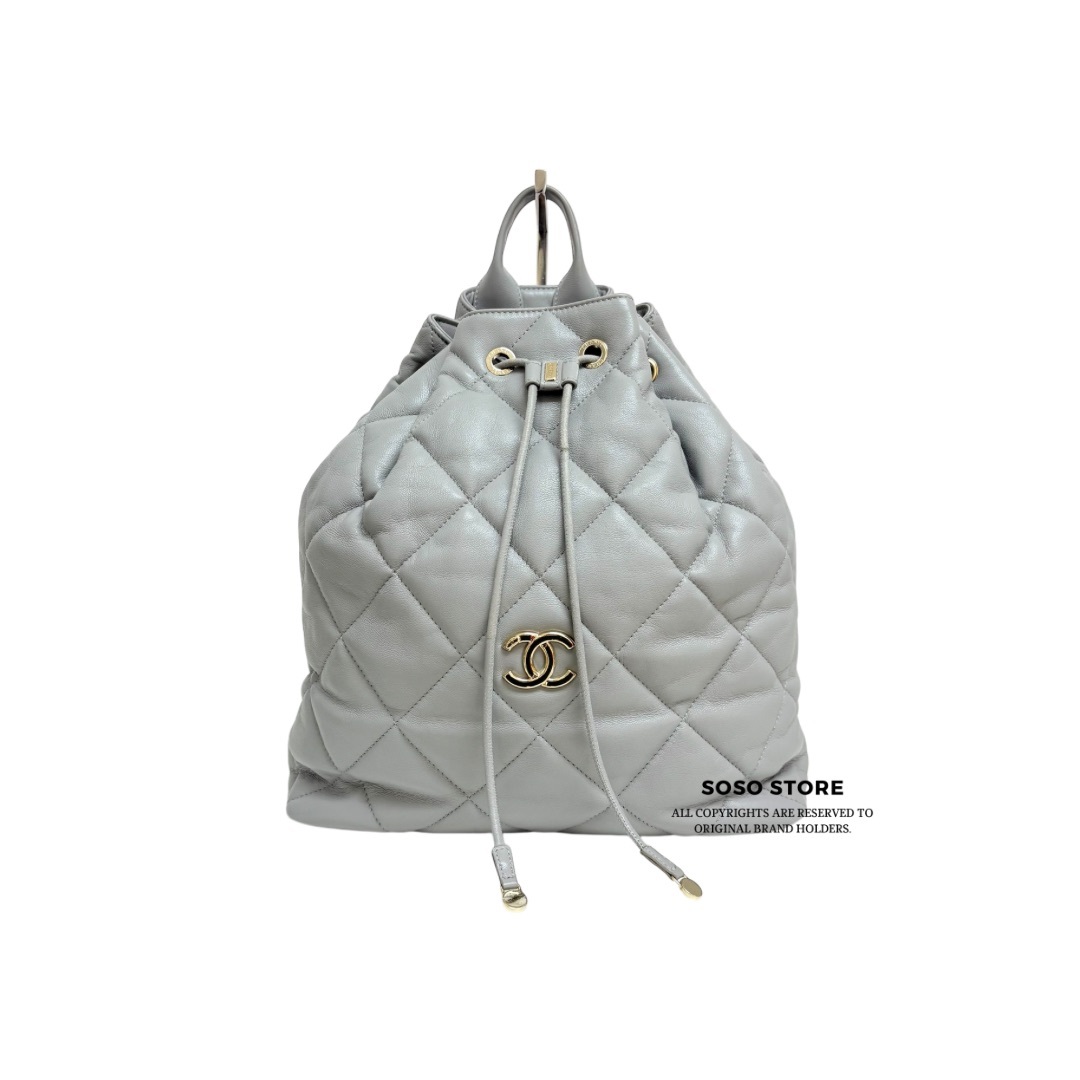 Chanel Backpack - Grey / Ghw