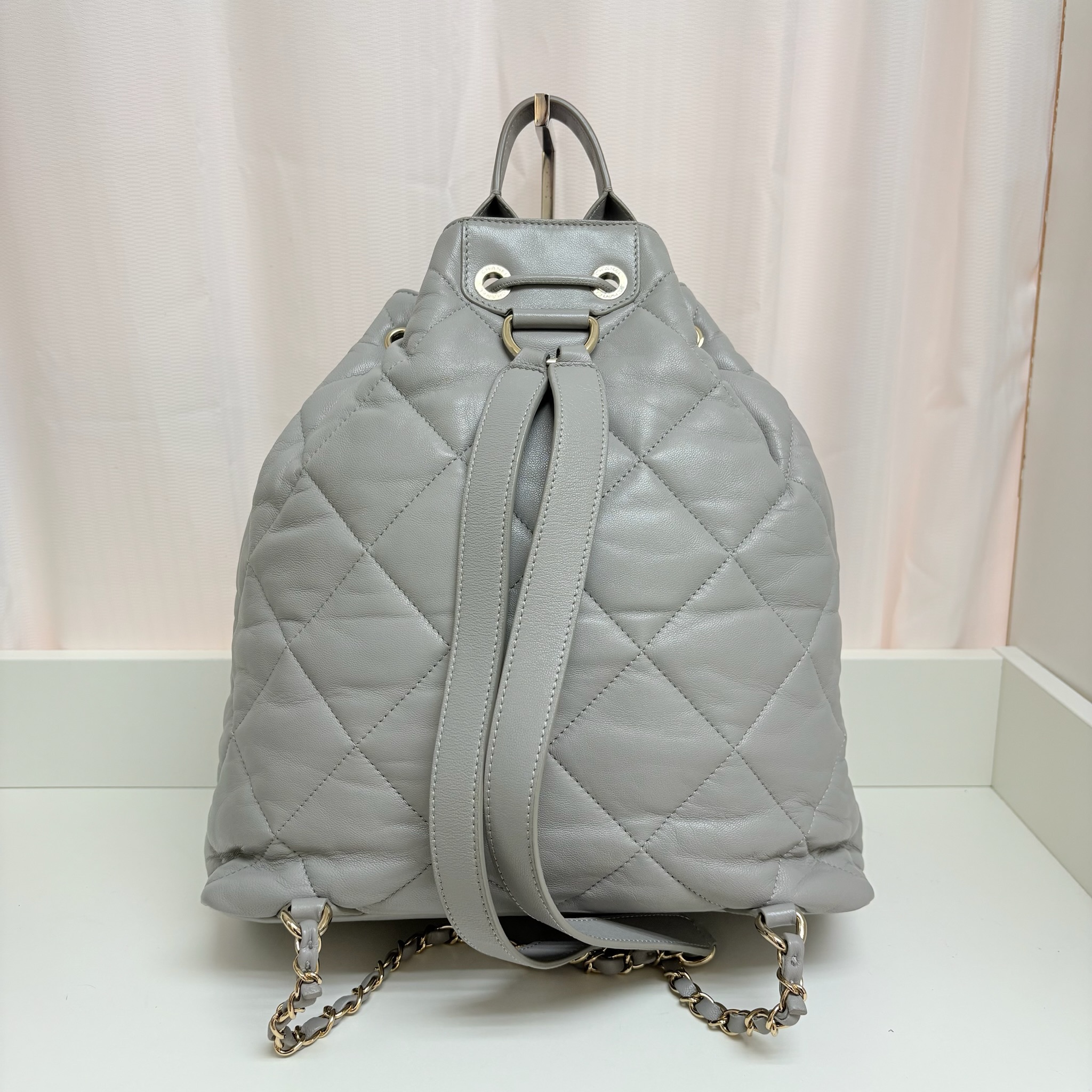 Chanel Backpack - Grey / Ghw