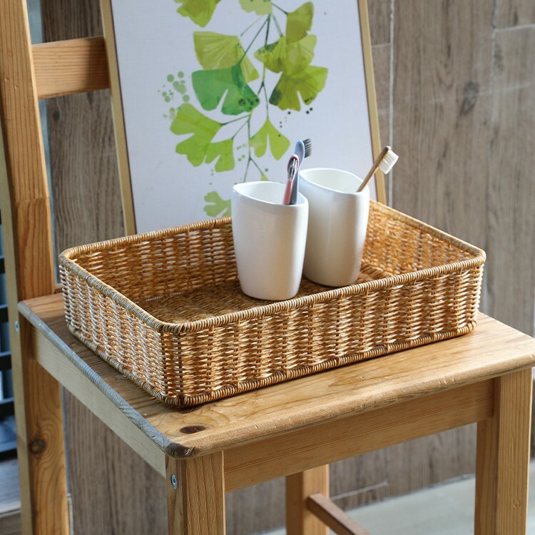 《5686》仿藤編多功能編織收納籃