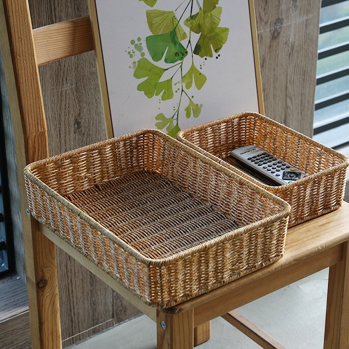 《5686》仿藤編多功能編織收納籃