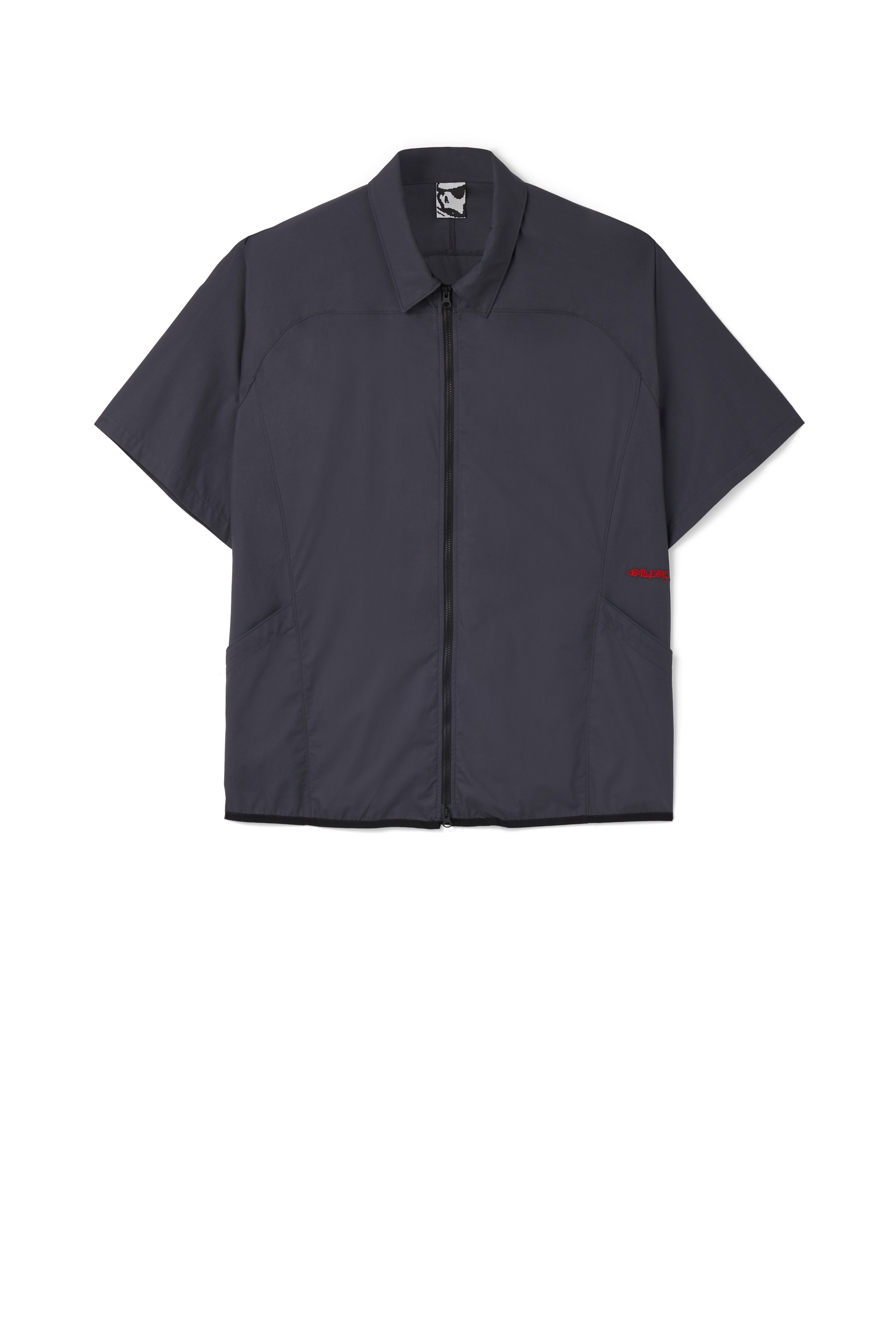GR10K｜POPLIN ZIPPED SHORT SLEEVE SHIRT