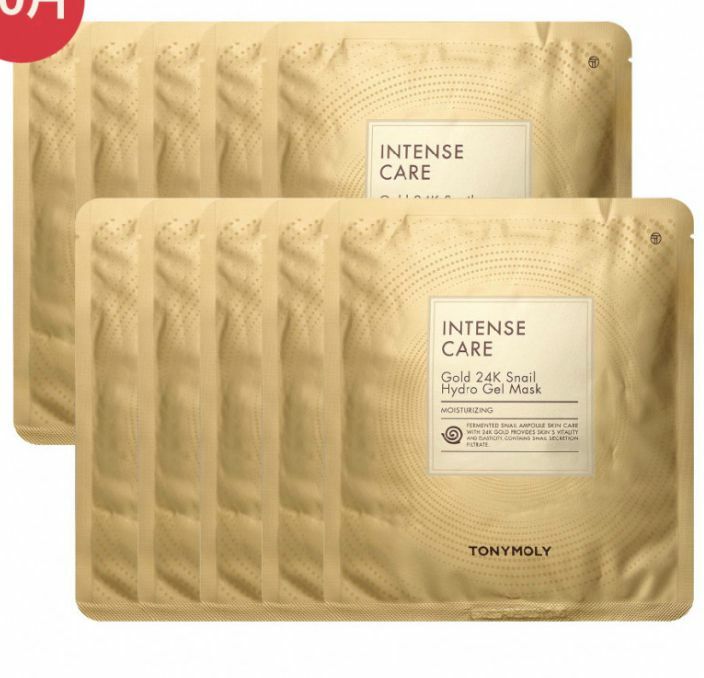 (現貨) TM04  TONYMOLY 蝸牛全效修護24K純金水晶面膜 10片裝 $339/1包     MADE IN KOREA