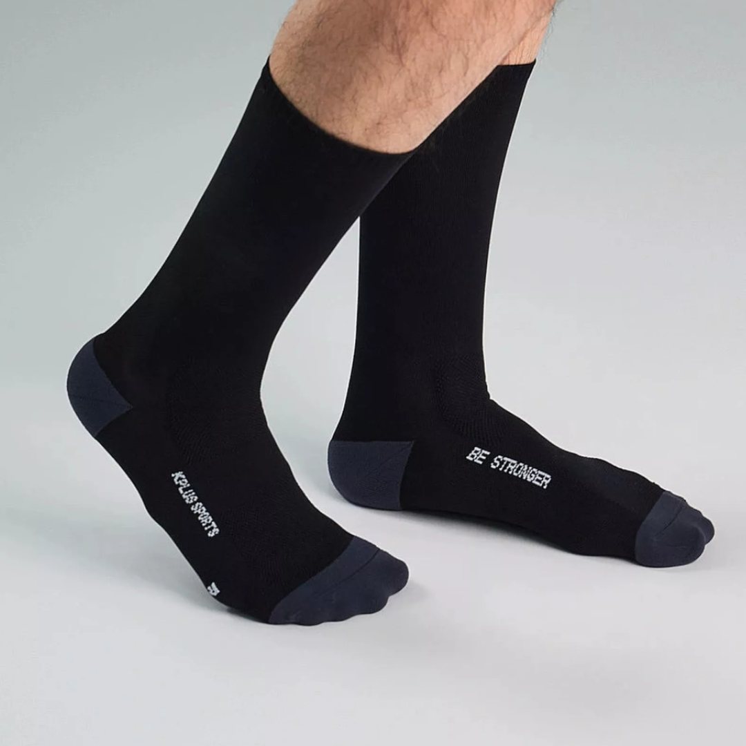 新款【KPLUS】Be Stronger Sock 自行車車襪 / Black 經典黑