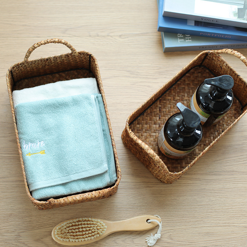 《5690》日式手工浦草雙耳收納籃