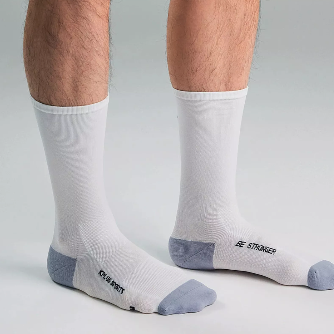 新款【KPLUS】Be Stronger Sock 自行車車襪 / White 經典白