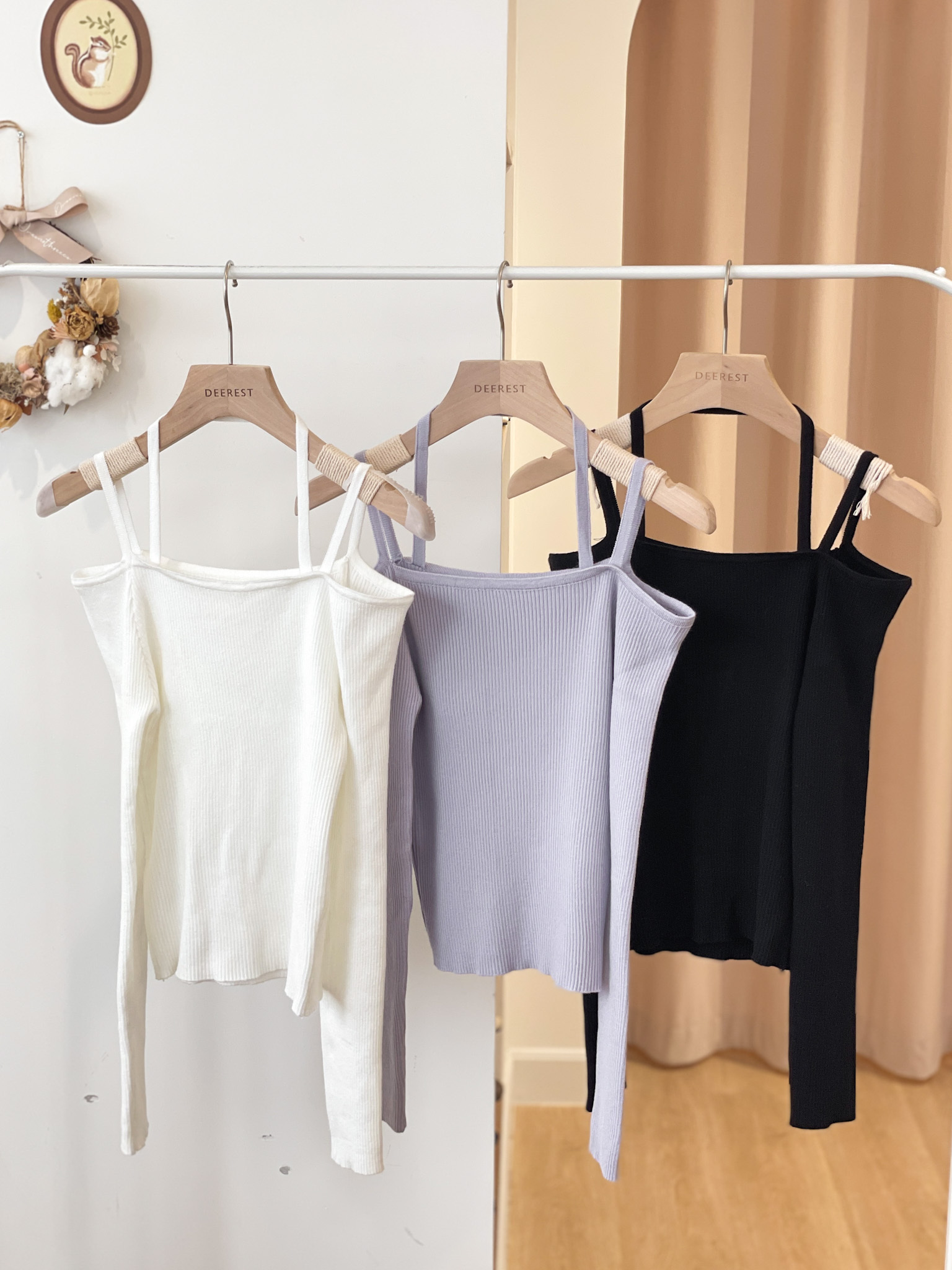 T1240 Lilac Halter Long Sleeves Top