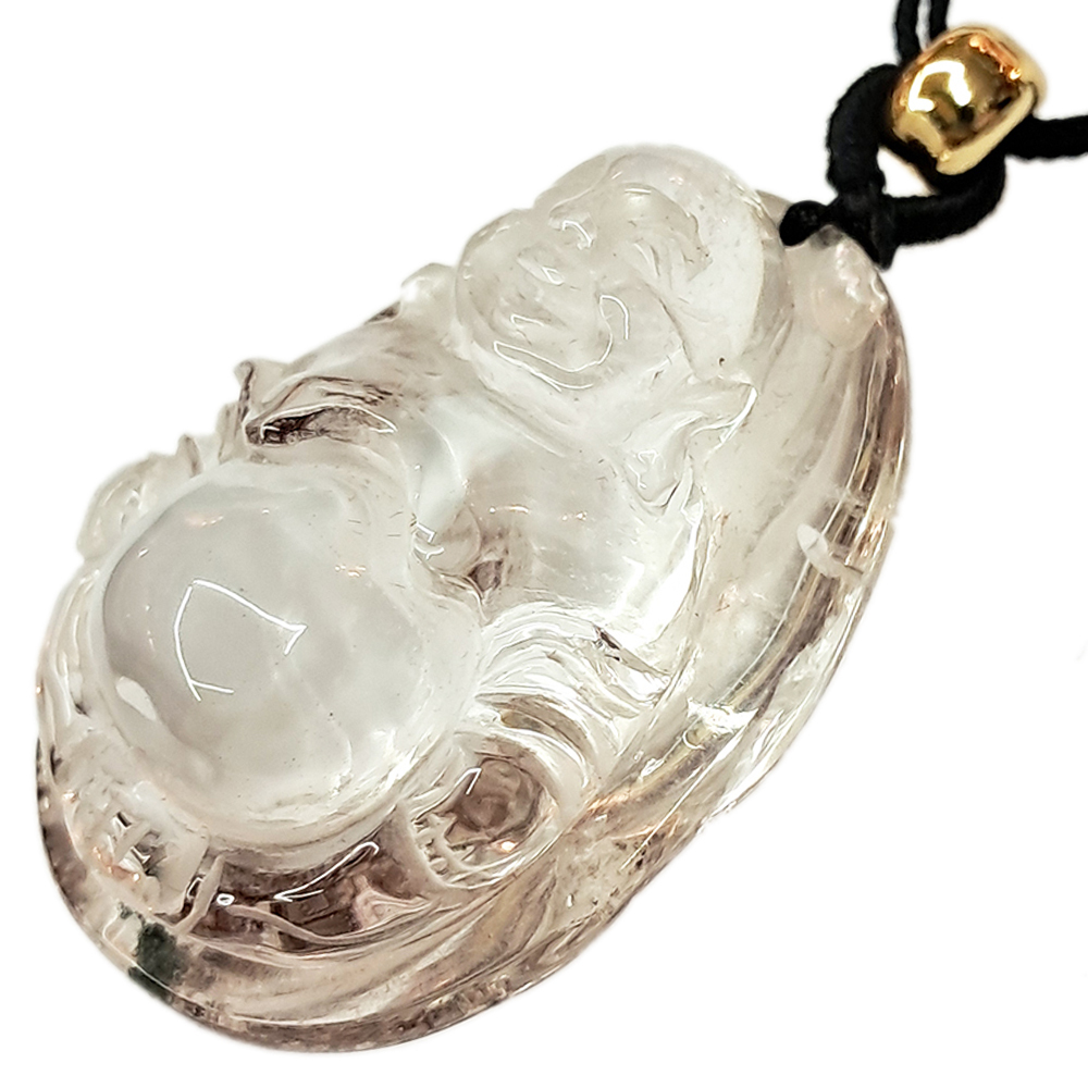 彌勒佛 綠幽靈水晶項鍊【十方】148958