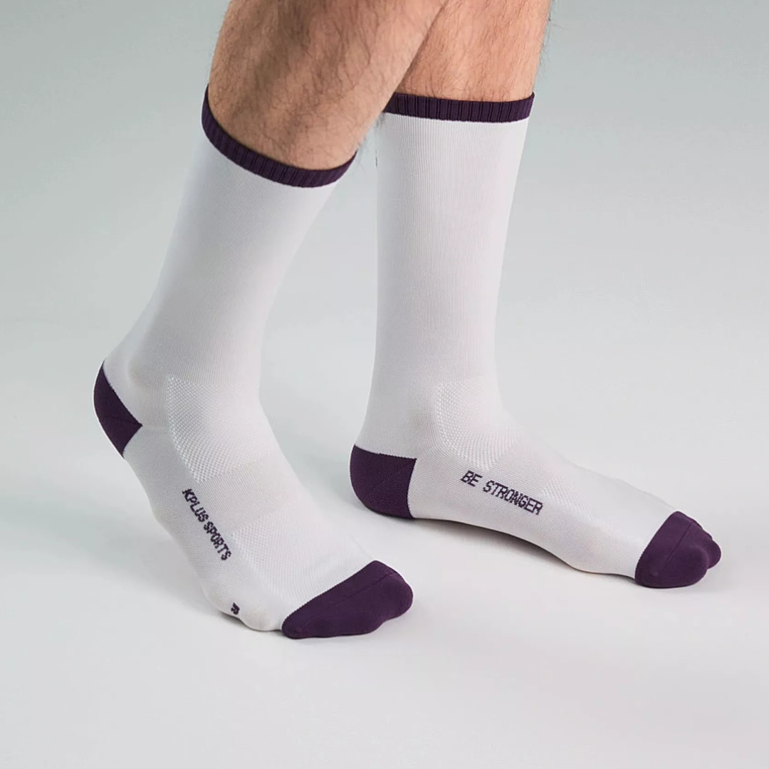 新款【KPLUS】Be Stronger Sock 自行車車襪 / Misty Purple 迷霧紫