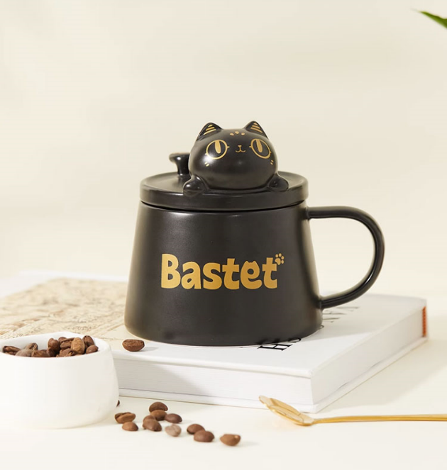 大英博物館｜安德森貓和她的朋友們系列｜巴斯特萌貓手機支架陶瓷馬克杯