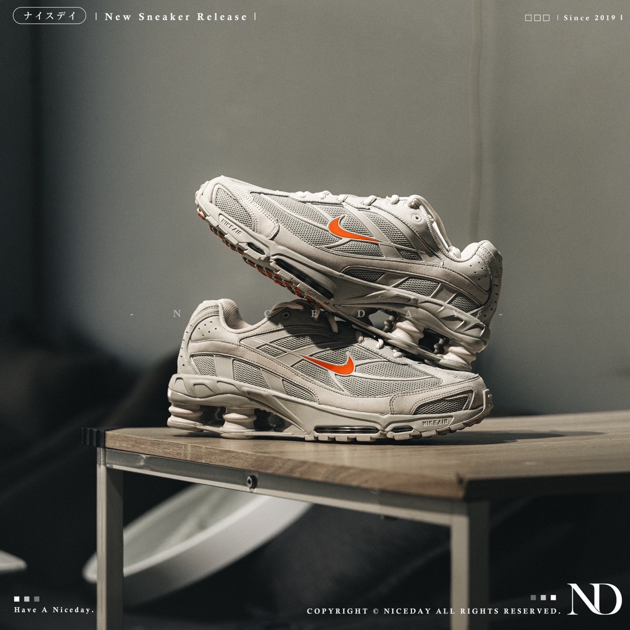 NICEDAY 代購 Nike Shox Ride 2 Light Bone 骨白 橘勾 男女尺寸 HQ5412-072