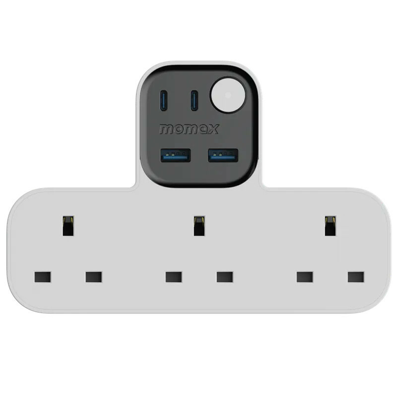 Momax US19 T 型 3 插座 + USB 35W PD 充電站