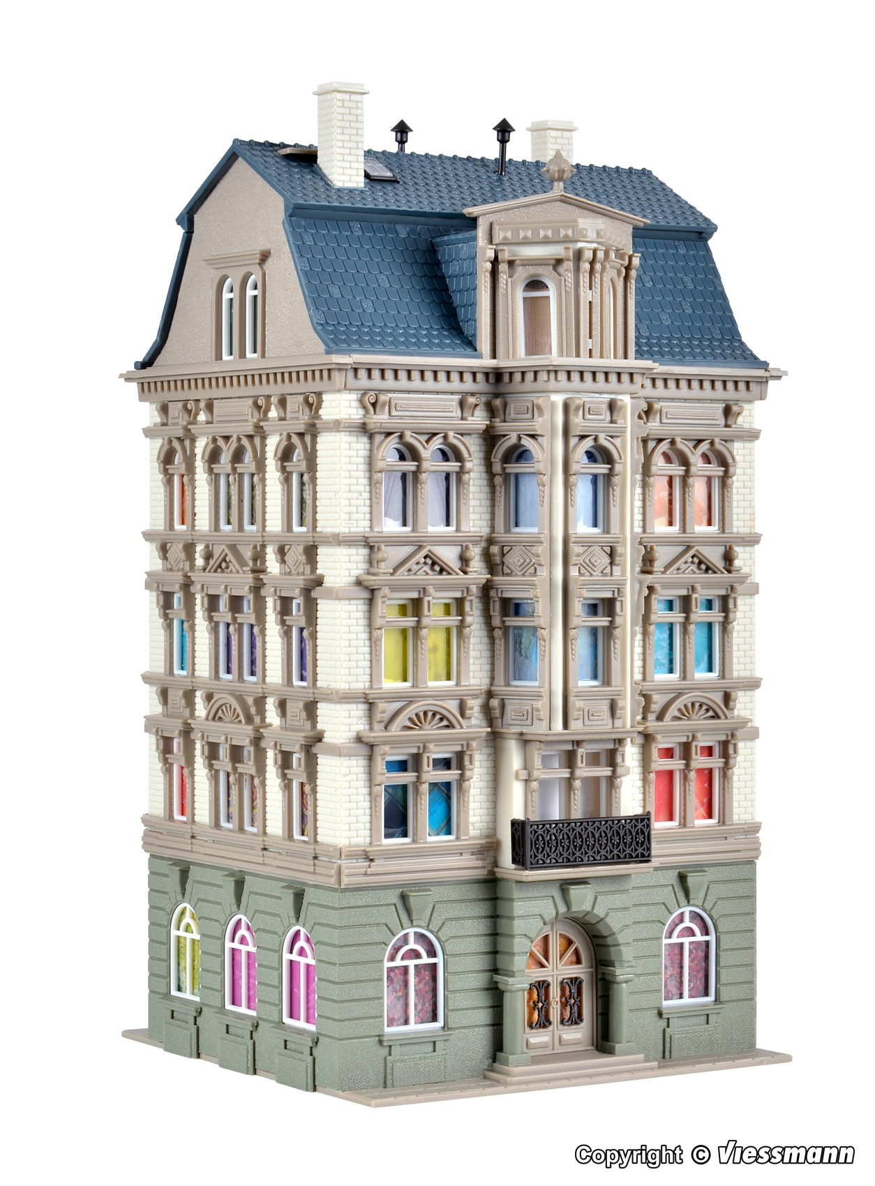 Vollmer 43815 HO規 公園裡的城市住宅 城堡大道 5 號.套件