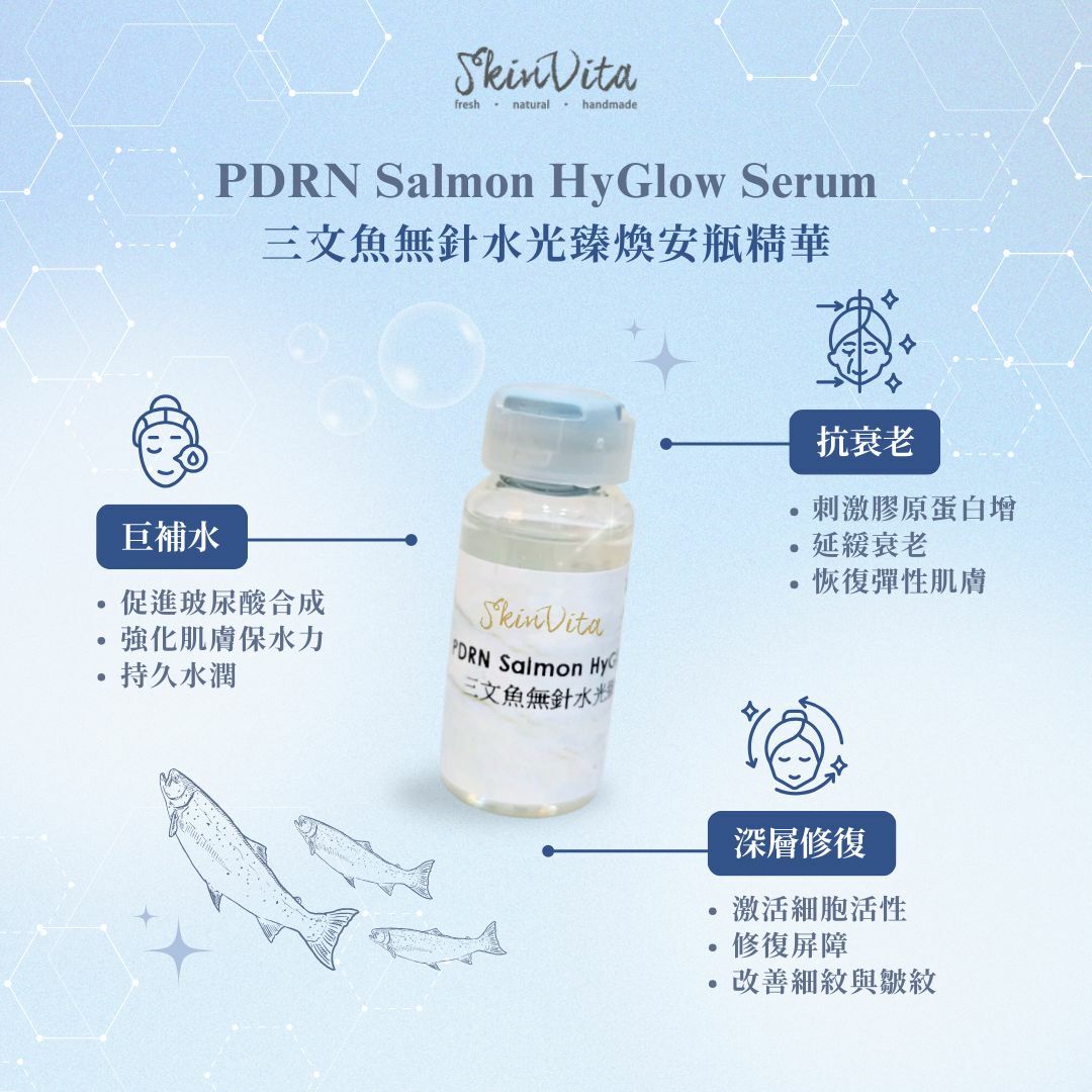 三文魚無針水光臻煥安瓶精華
