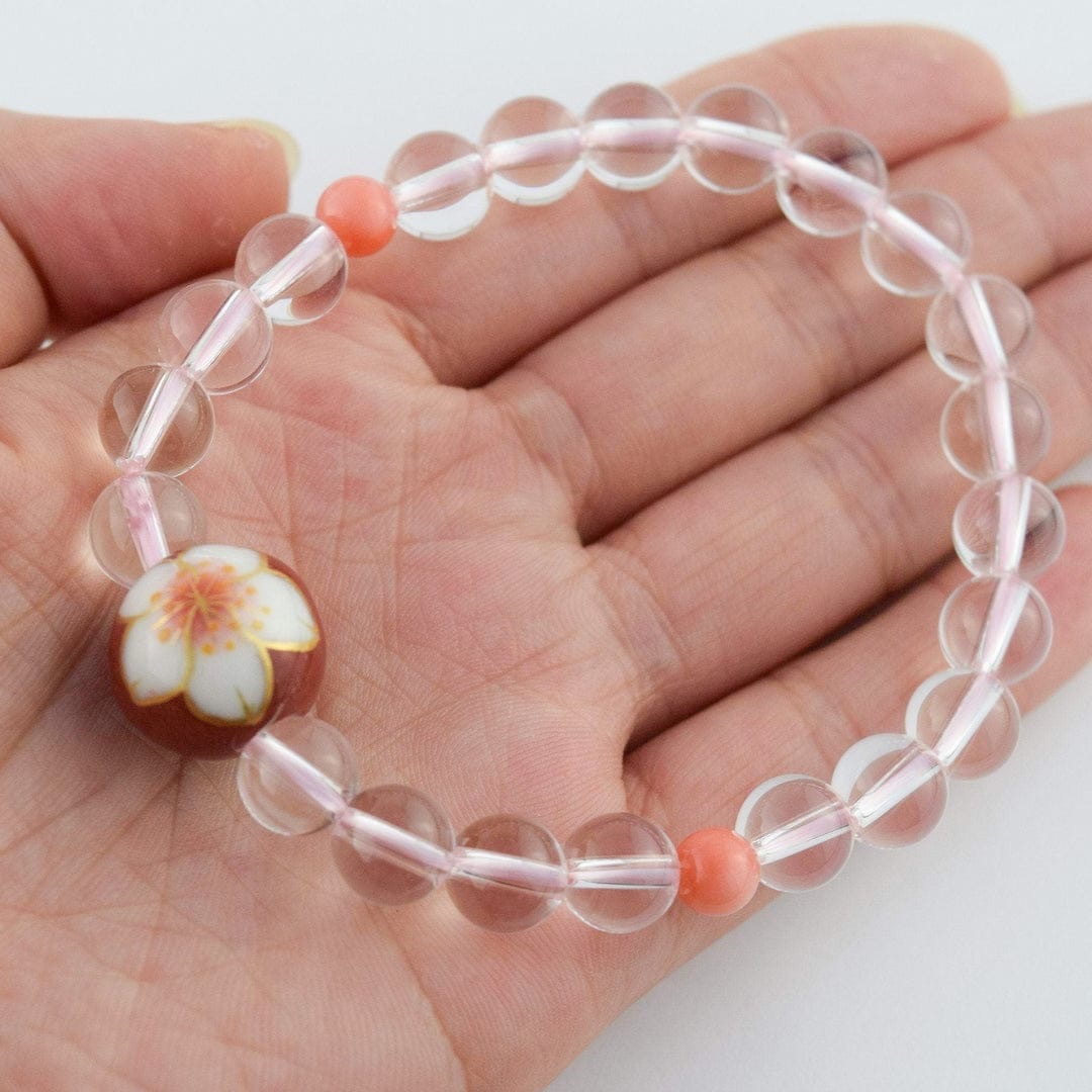 京都清水燒水晶手鍊