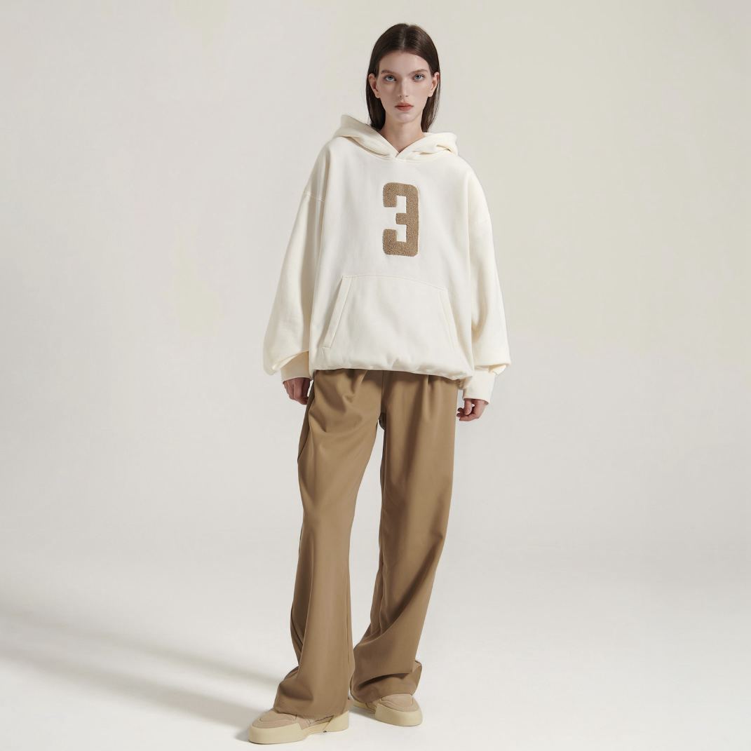 陳冠希 Clot INNERSECT 三生萬物 FOG ESSENTIAL 印花 數字3 背面循環標 連帽上衣 帽TEE 帽踢 INN24FWTHD130*