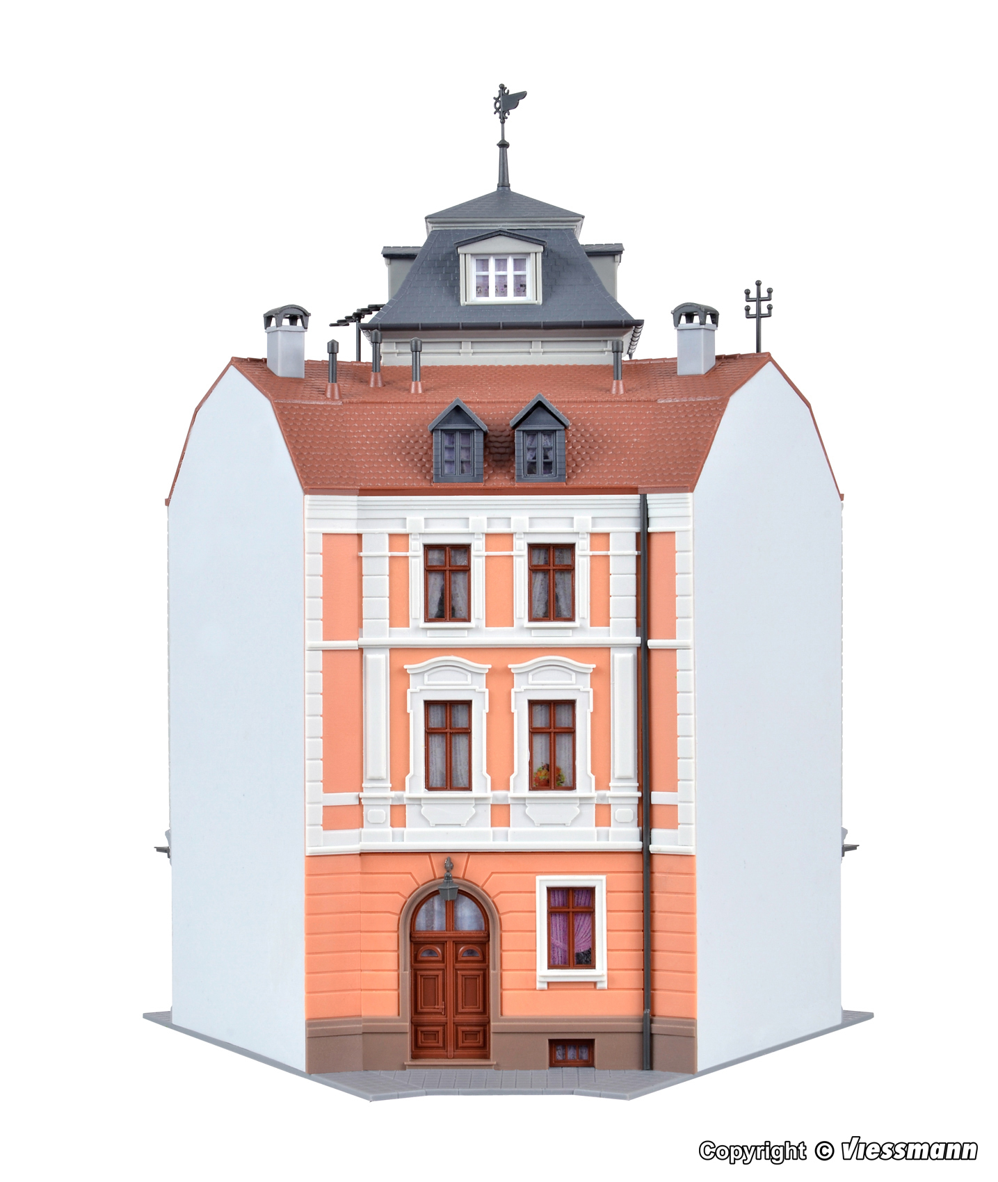 Kibri 38390 HO Scale Corner terrace house of fashion