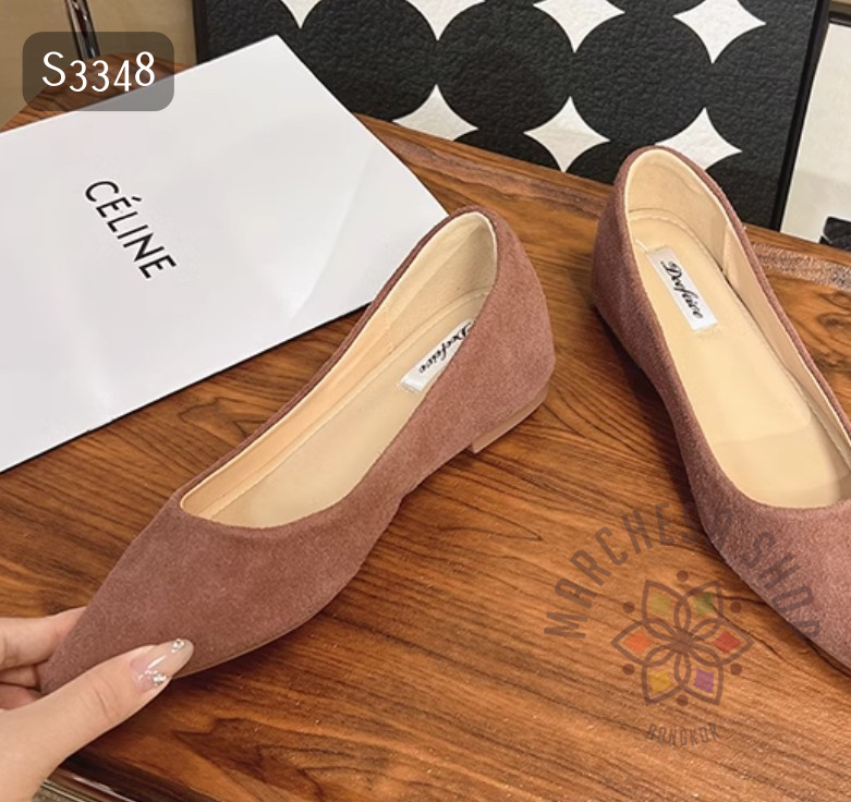 S3348 - 牛猄皮簡約尖頭內增高高踭鞋