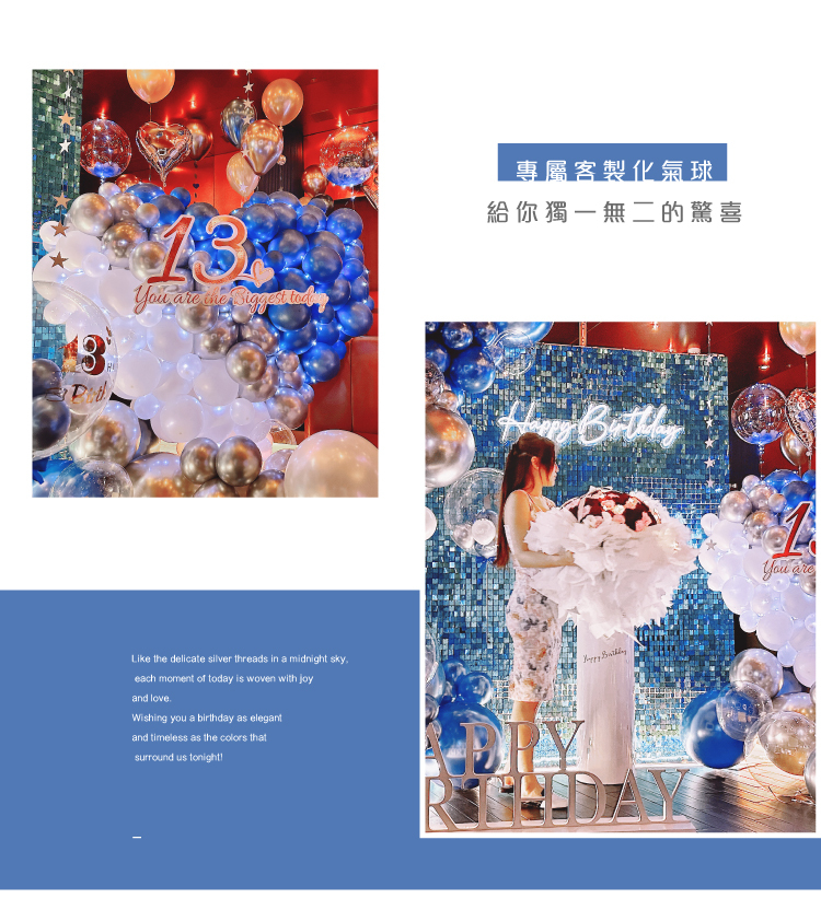 【KTV】 生日驚喜．錢櫃．藍銀白色系