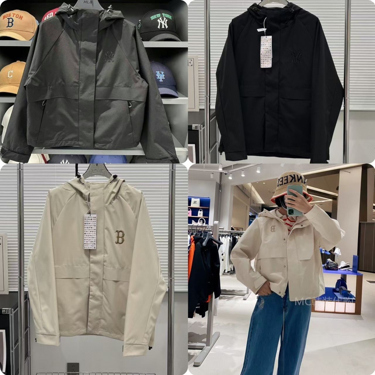 MLB 韓系短款連帽外套 -25222124