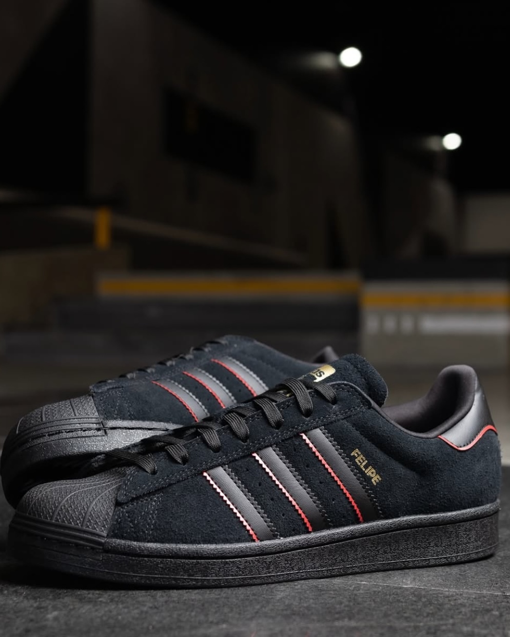 【Focus Store】預購 Felipe Gustavo x Adidas Originals Superstar ADV "Black Scarlet" 黑色 滑板國手聯名 JR7831