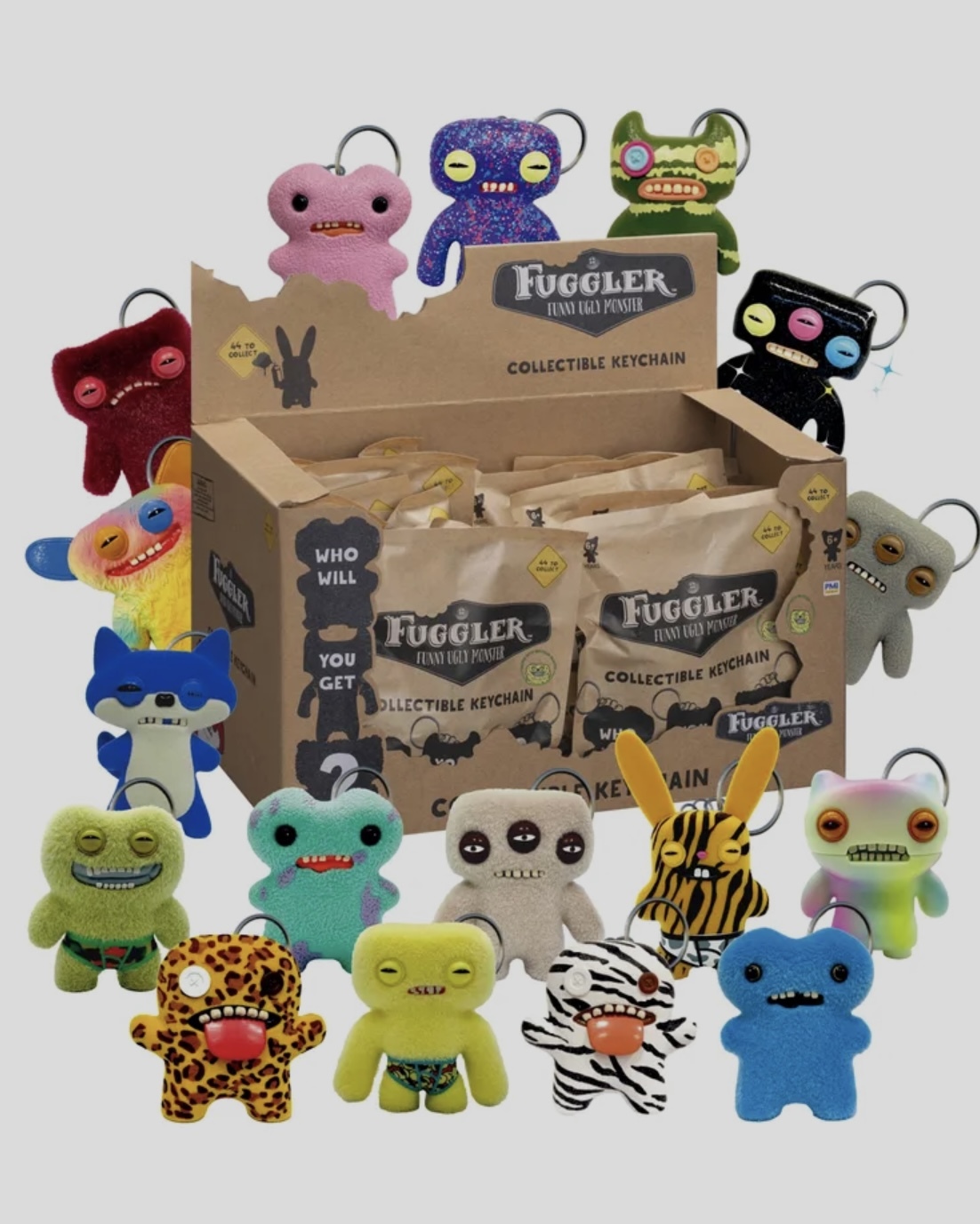【現貨】Fuggler 放克 牙寶 醜萌 盲包 鑰匙圈 玩偶 共46款 隨機出貨
