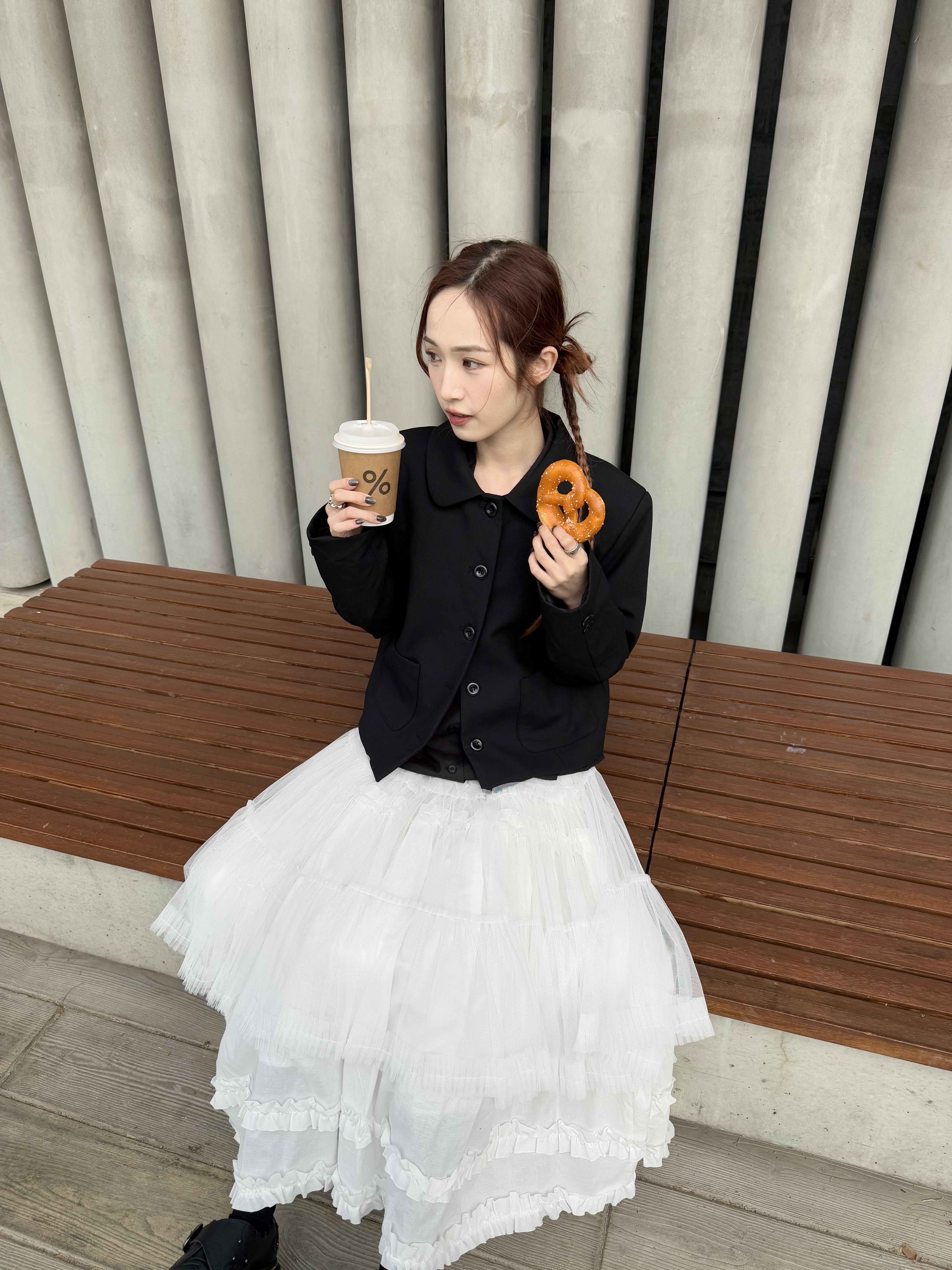 娃娃領西裝fit cut外套