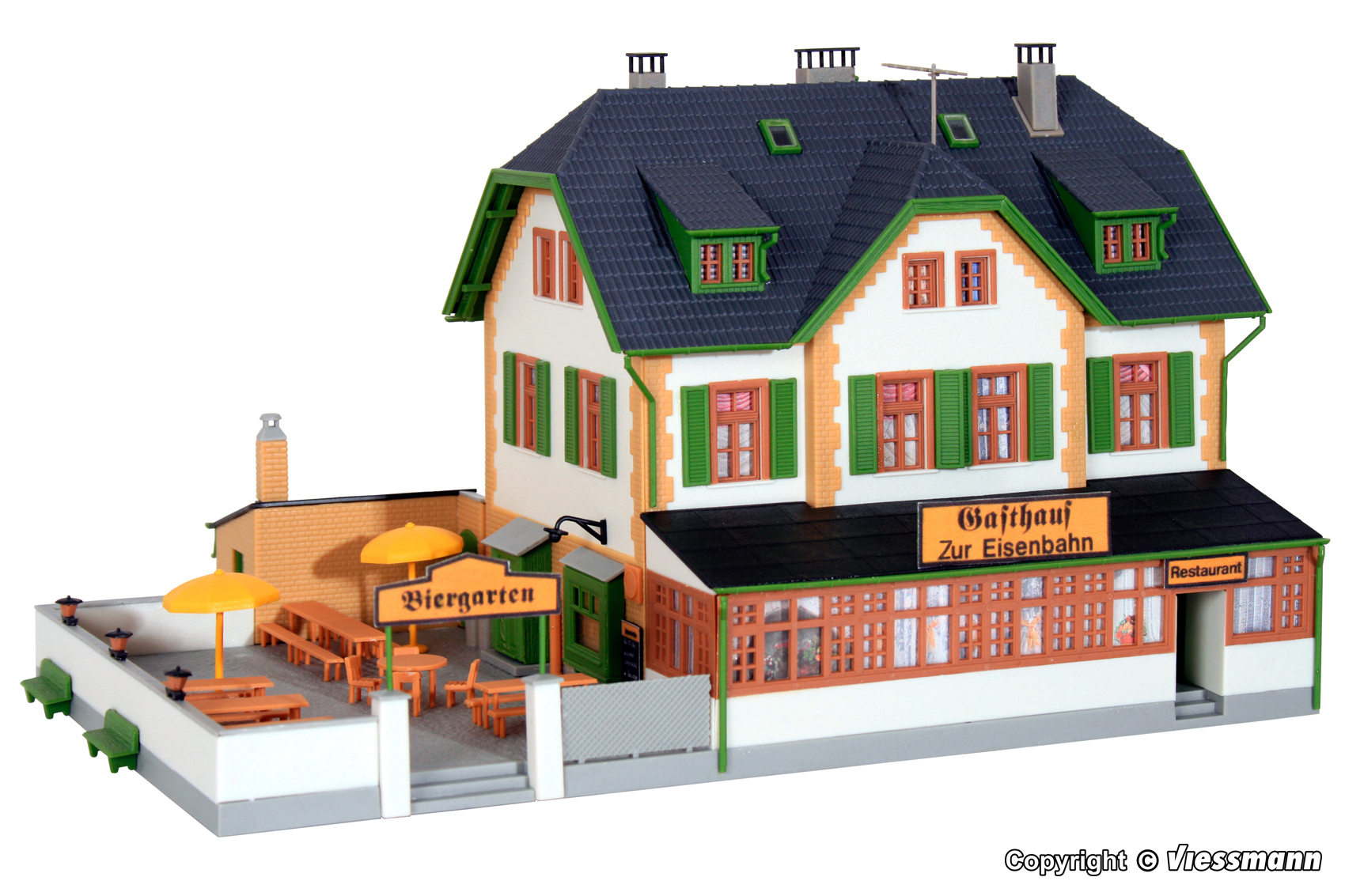 Kibri 38197 HO規 鐵道餐廳.套件