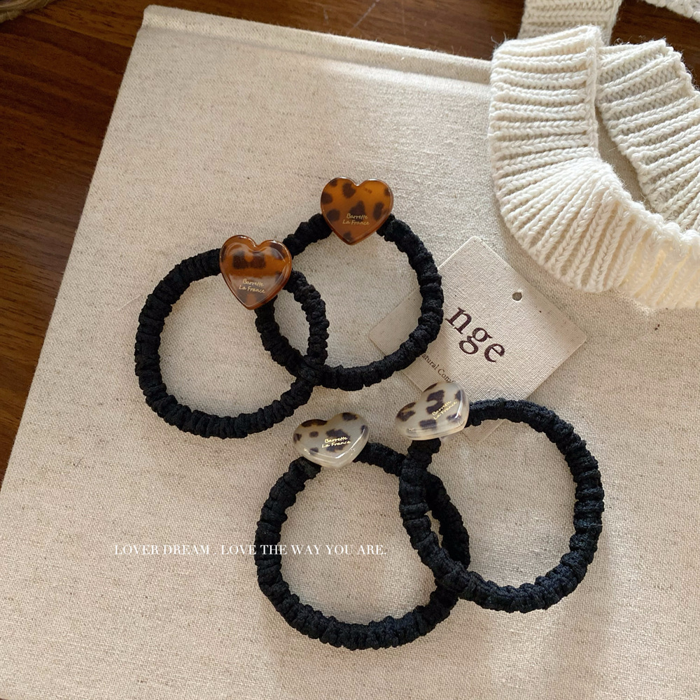 《5692》ins風豹紋高彈力髮圈(兩入裝)