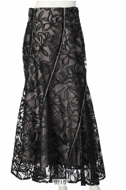 [現貨回饋出清]折扣Mystrada【Arpege story限定】蕾絲裙 黑色34 (XS)