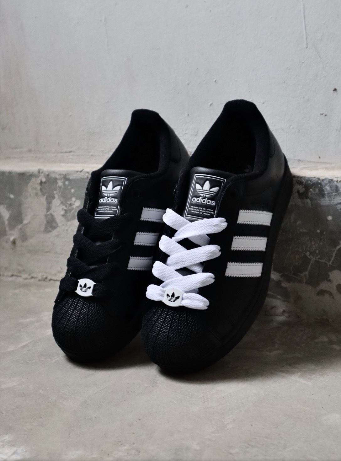 ADIDAS SUPERSTAR II 2 黑白 貝殼頭 寬鞋帶 宋雨琦代言款 休閒鞋 KK4474