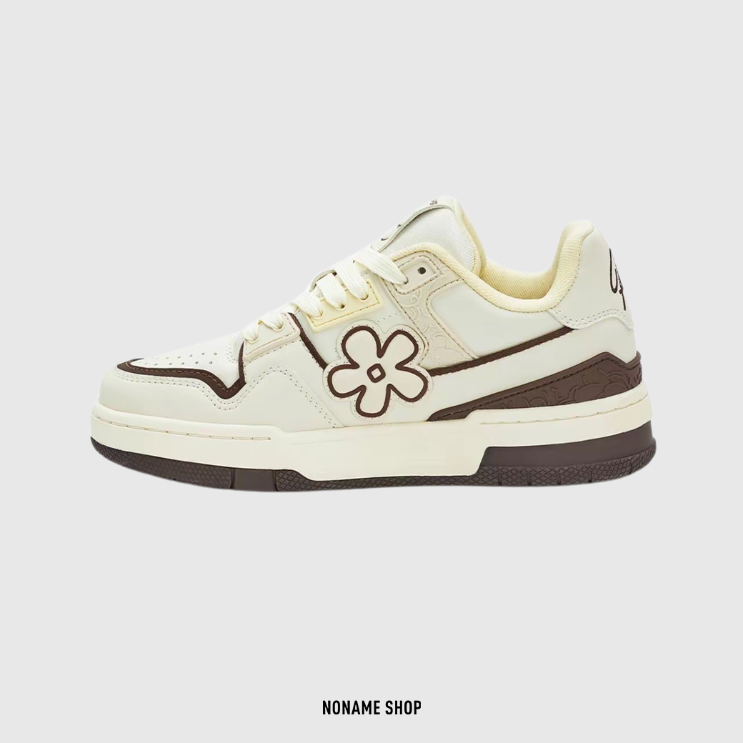 WE FLOWER 小花鞋  X 藝術家聯名系列 厚底 增高 德訓鞋 小花鞋 可可棕 (男/女款)