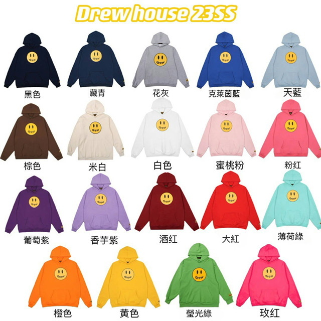 Dre*w House  哈哈笑/文字款加絨長袖衛衣 -25221600