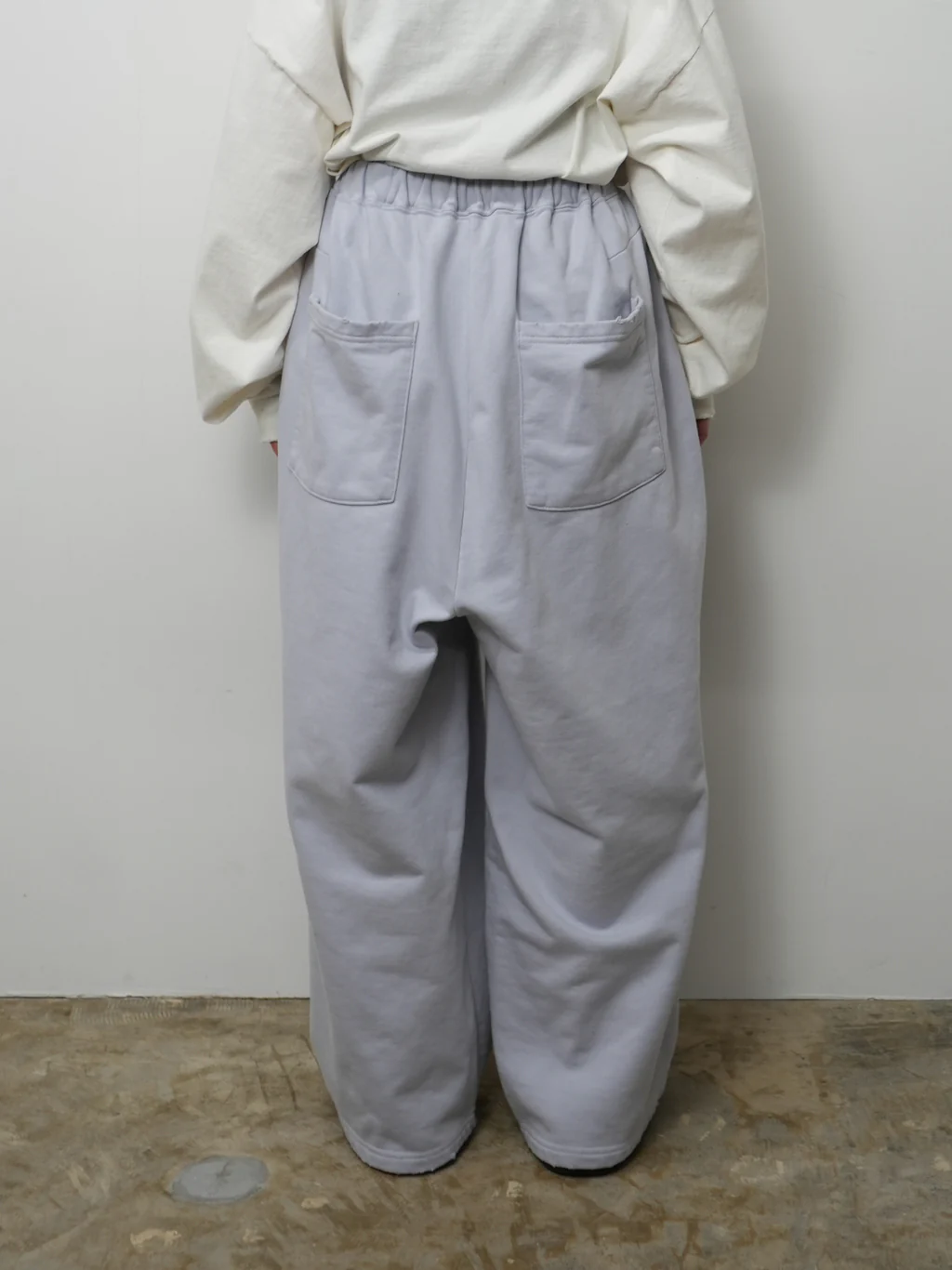 ANCELLM - TUCK SWEAT PANTS / PURPLE