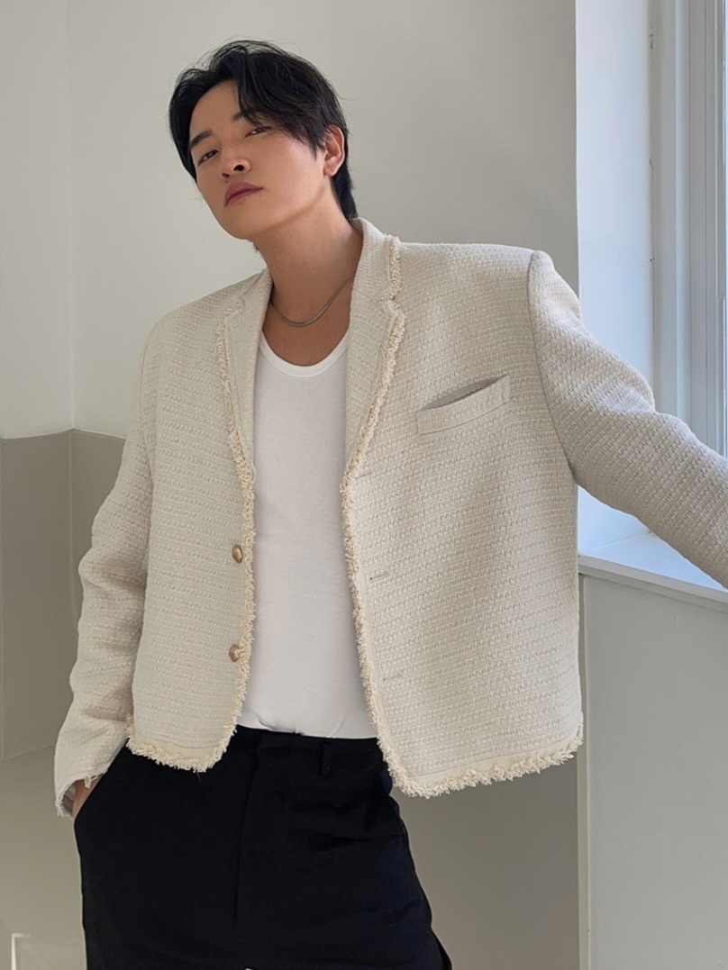 海莉粗花呢小香外套