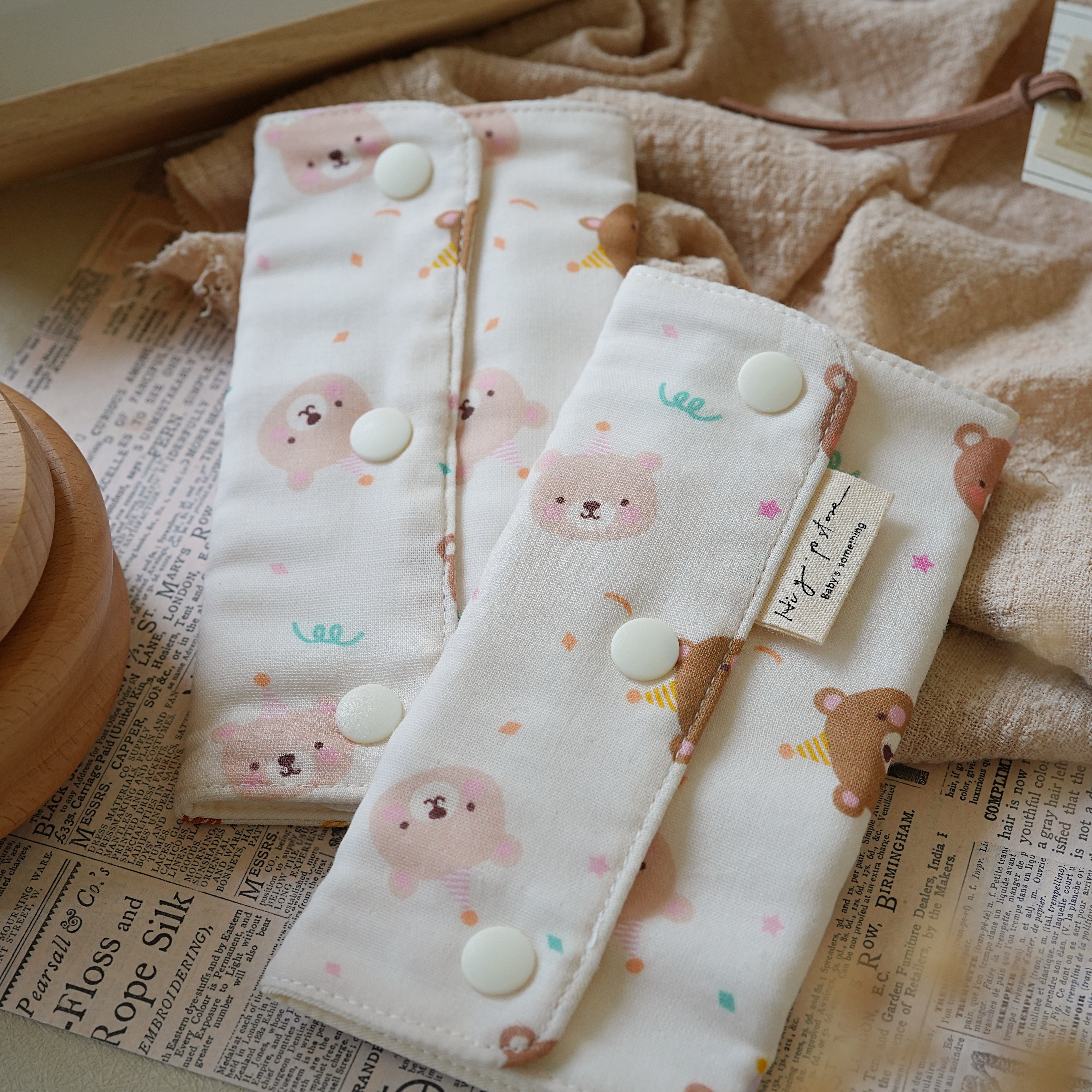 Hi Y.P store-揹巾口水套-獨家設計款-派對小熊