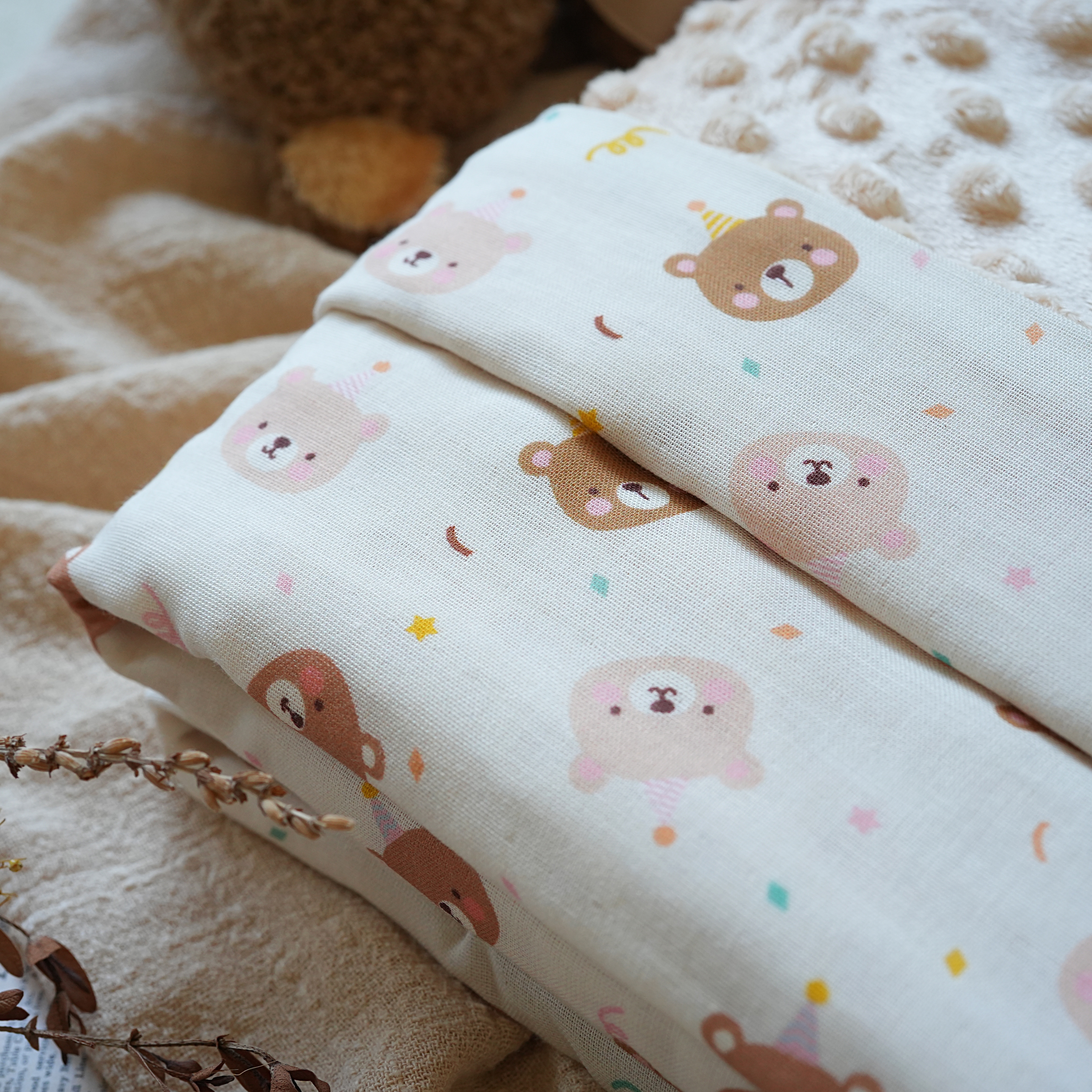 Hi Y.P store-舒眠毯-獨家設計款-派對小熊