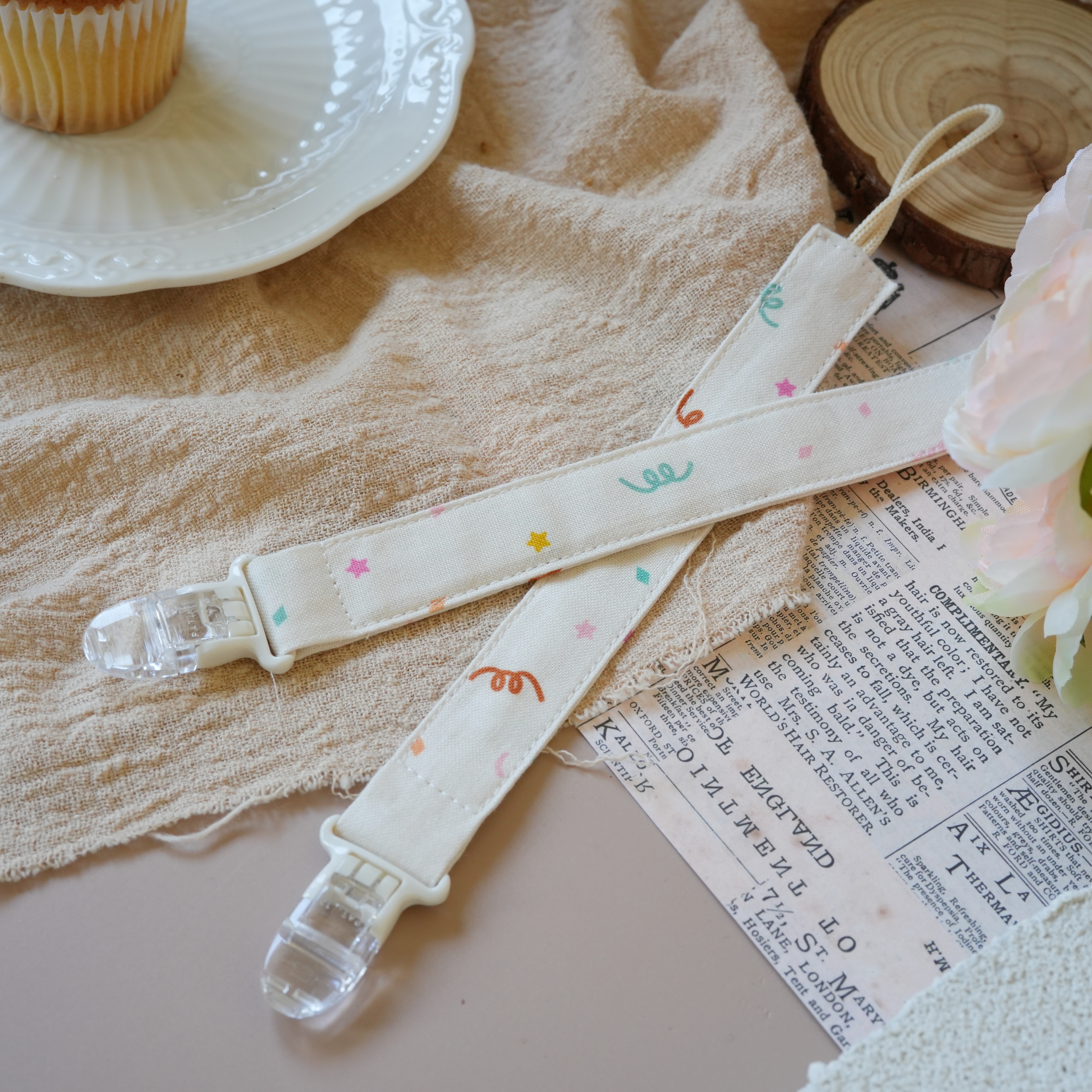 Hi Y.P store-鱷魚夾-獨家設計款-派對彩帶