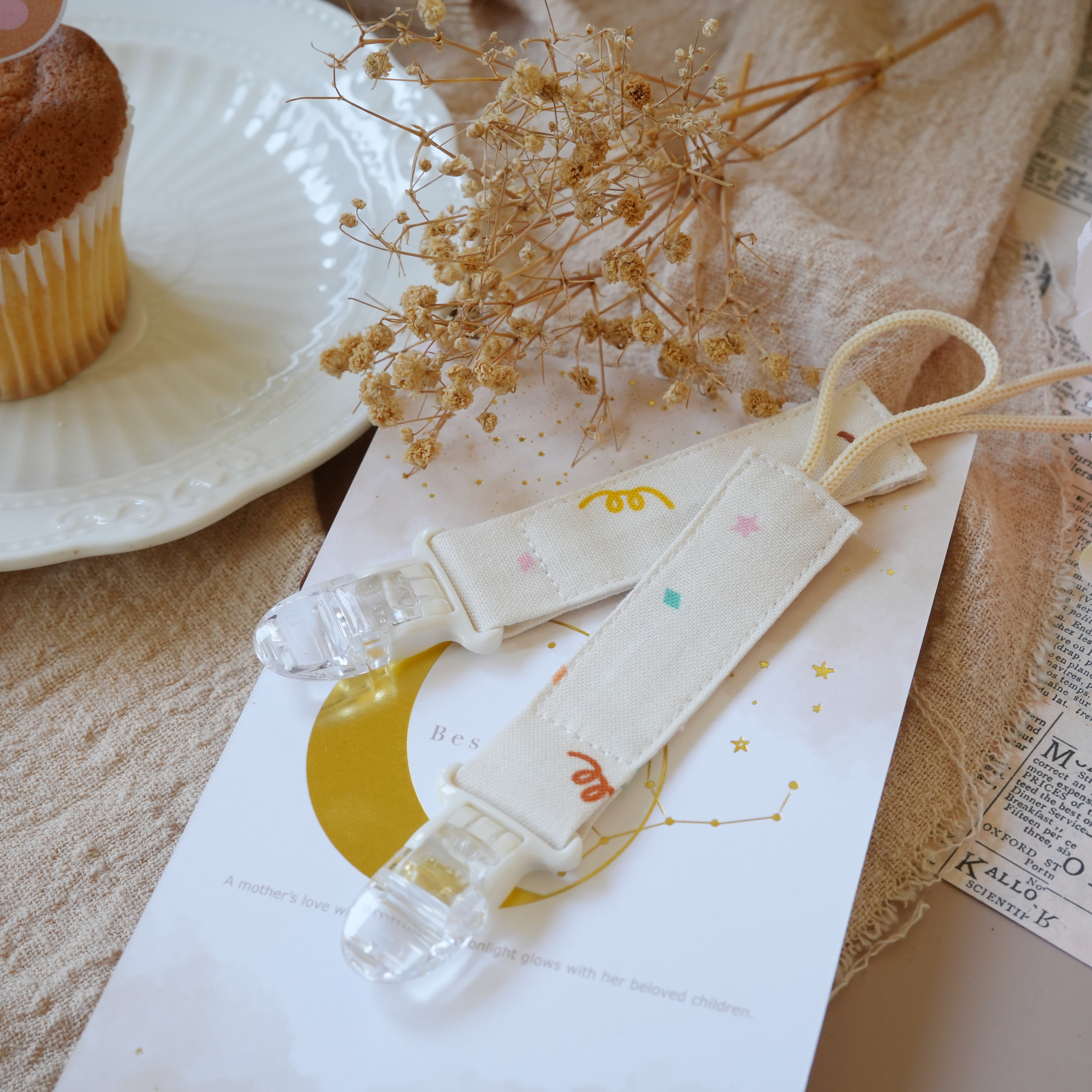 Hi Y.P store-短版鱷魚夾-獨家設計款-派對彩帶