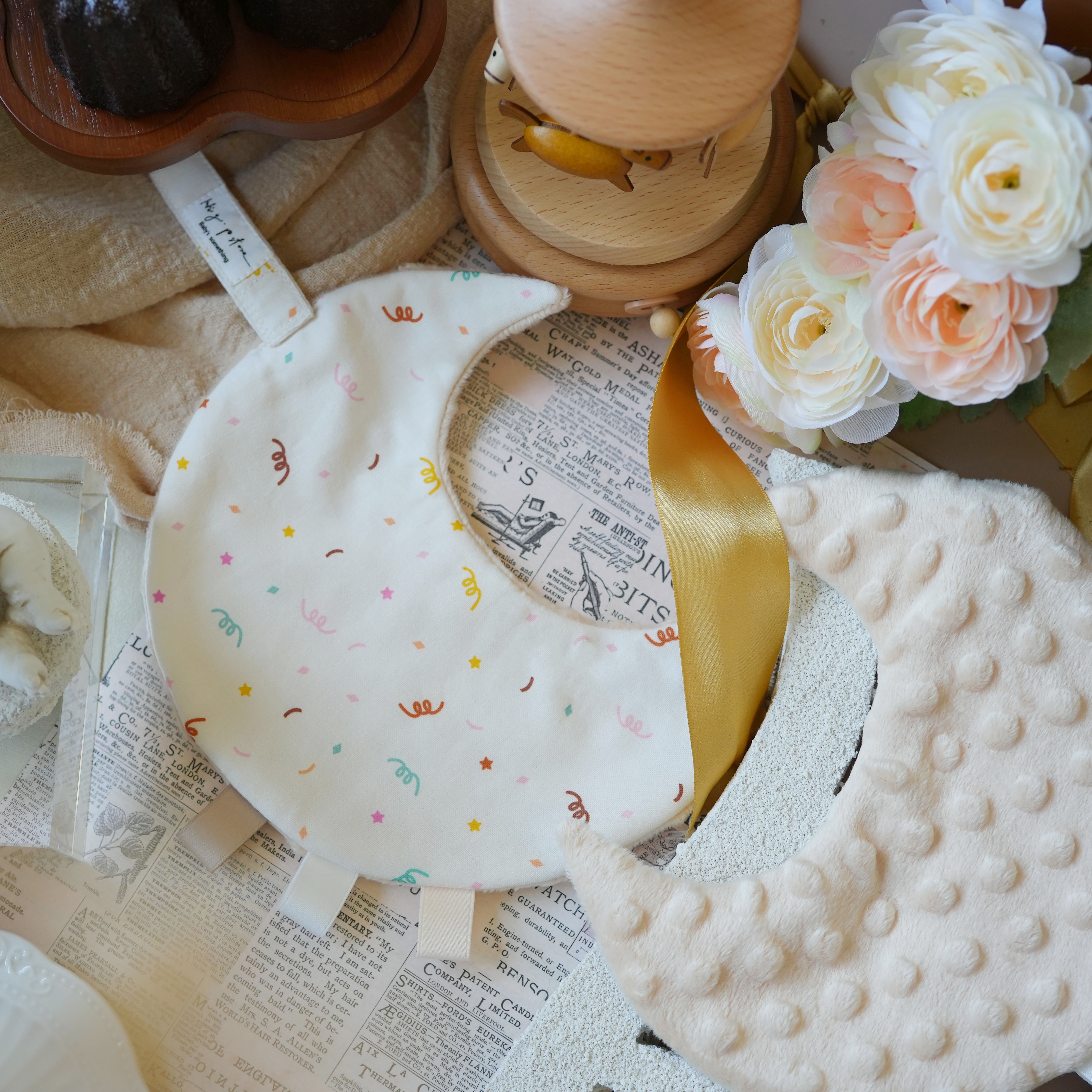 Hi Y.P store-獨家設計款-月光安撫巾-派對彩帶