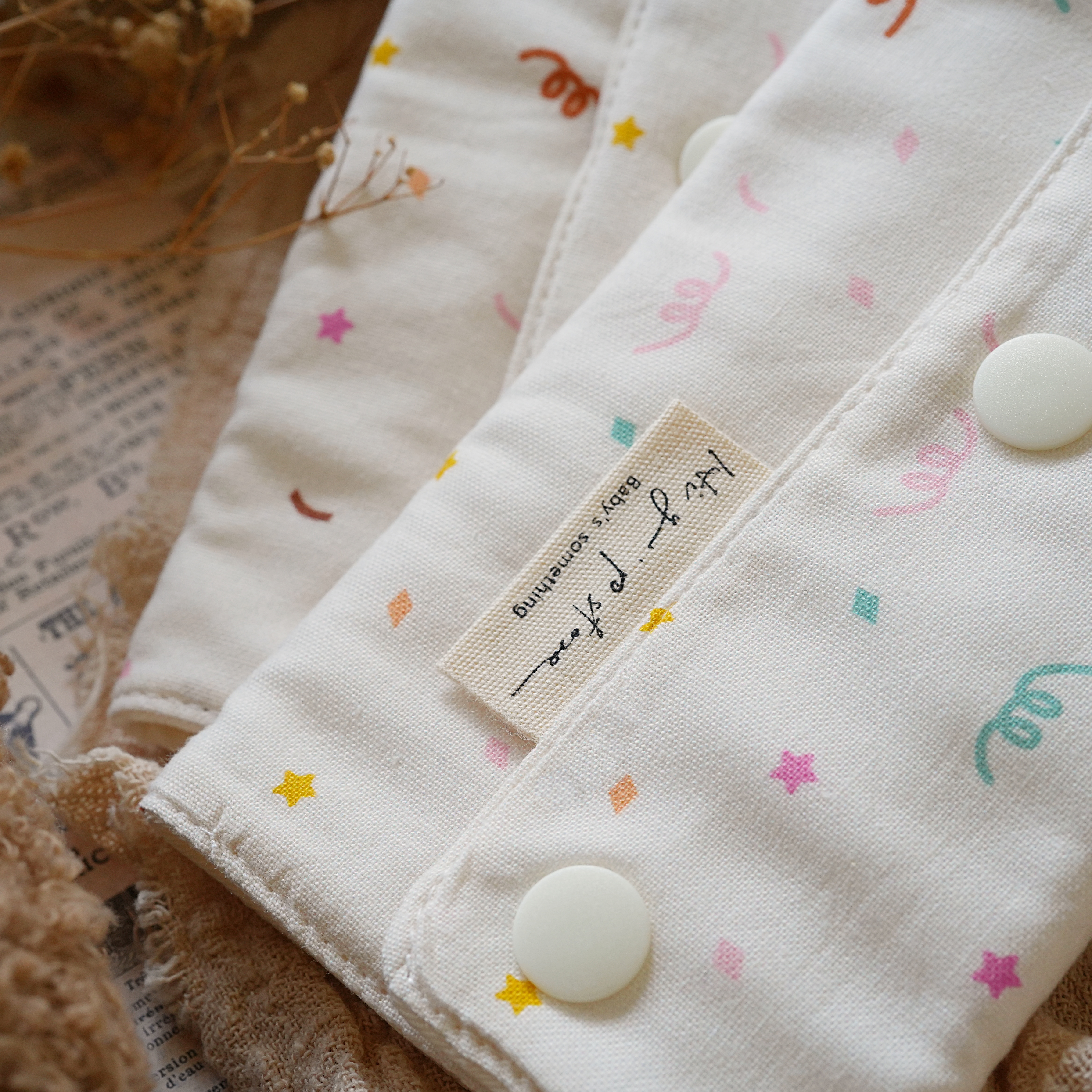 Hi Y.P store-揹巾口水套-獨家設計款-派對彩帶