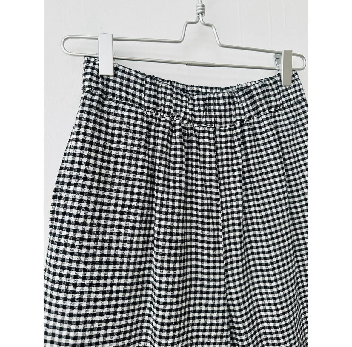 格仔刺繡通花褲