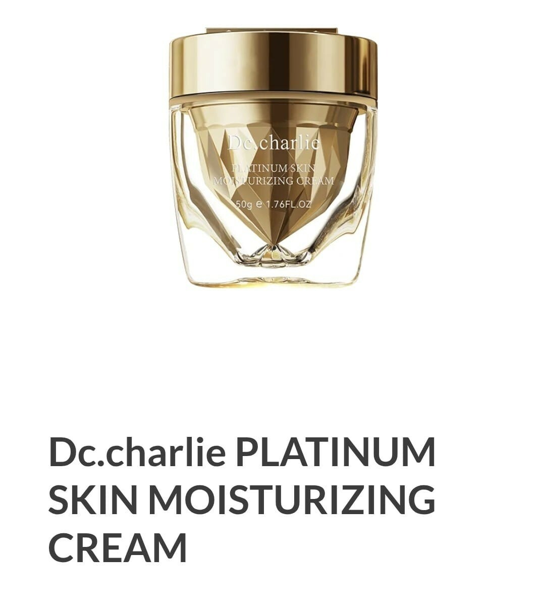 【直播】Dc.Charlie LL110507 升級版鉑金御膚保濕潤膚霜 50g (買一送一)
