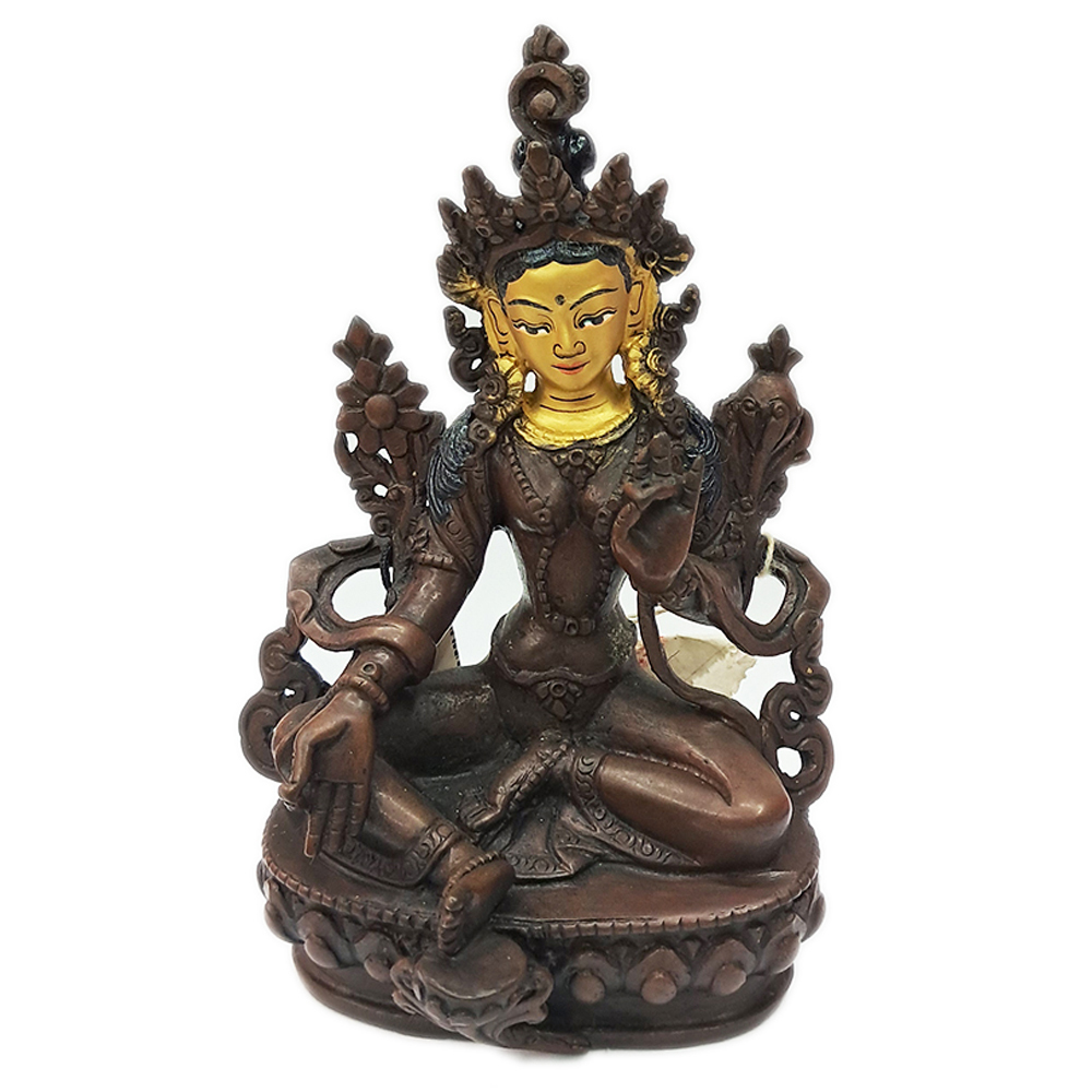 綠度母紅銅小佛像11.5公分【十方】145523