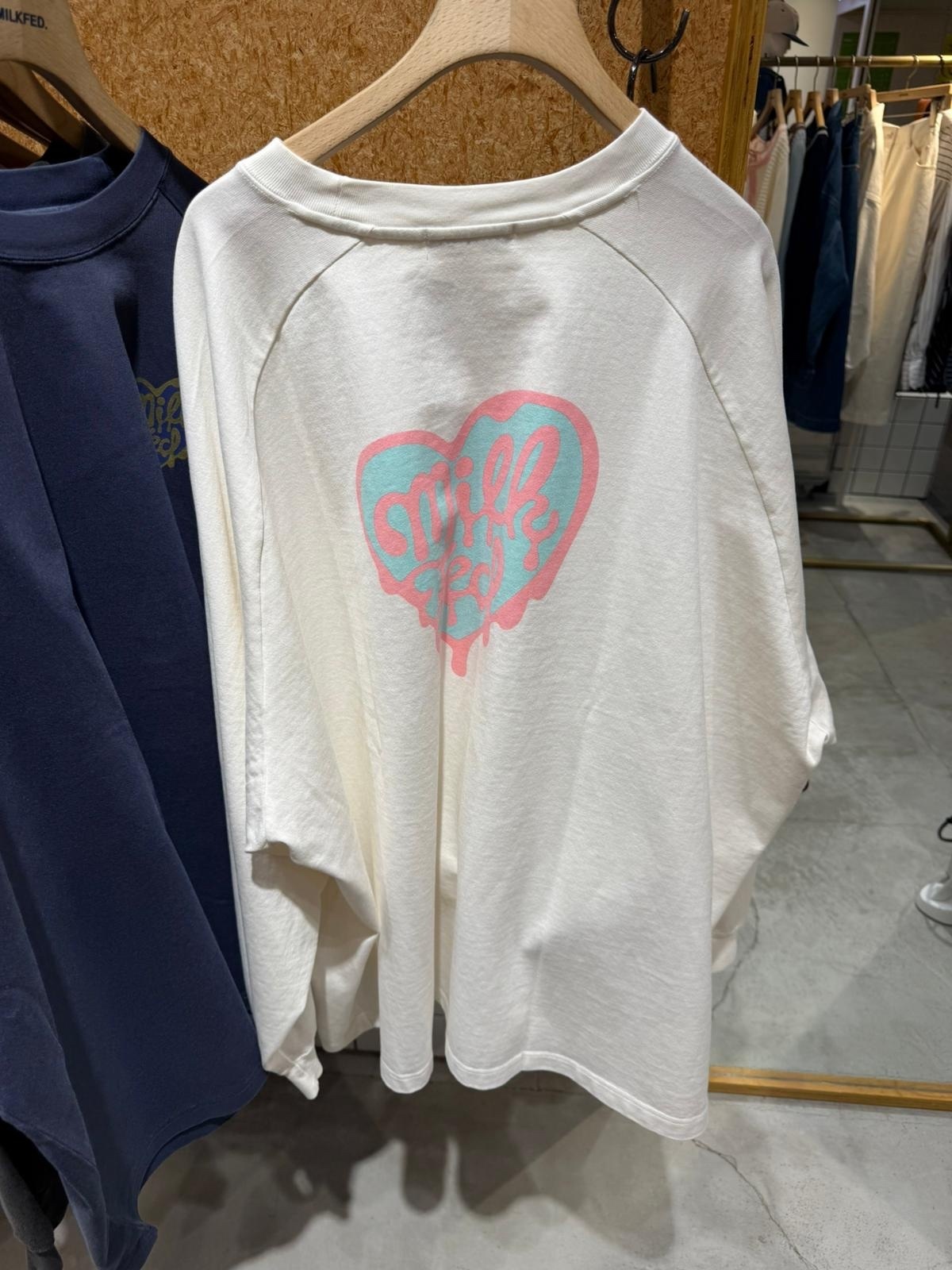 Pre-order - Milkfed MELTY HEART SUPER BIG B/B TEE