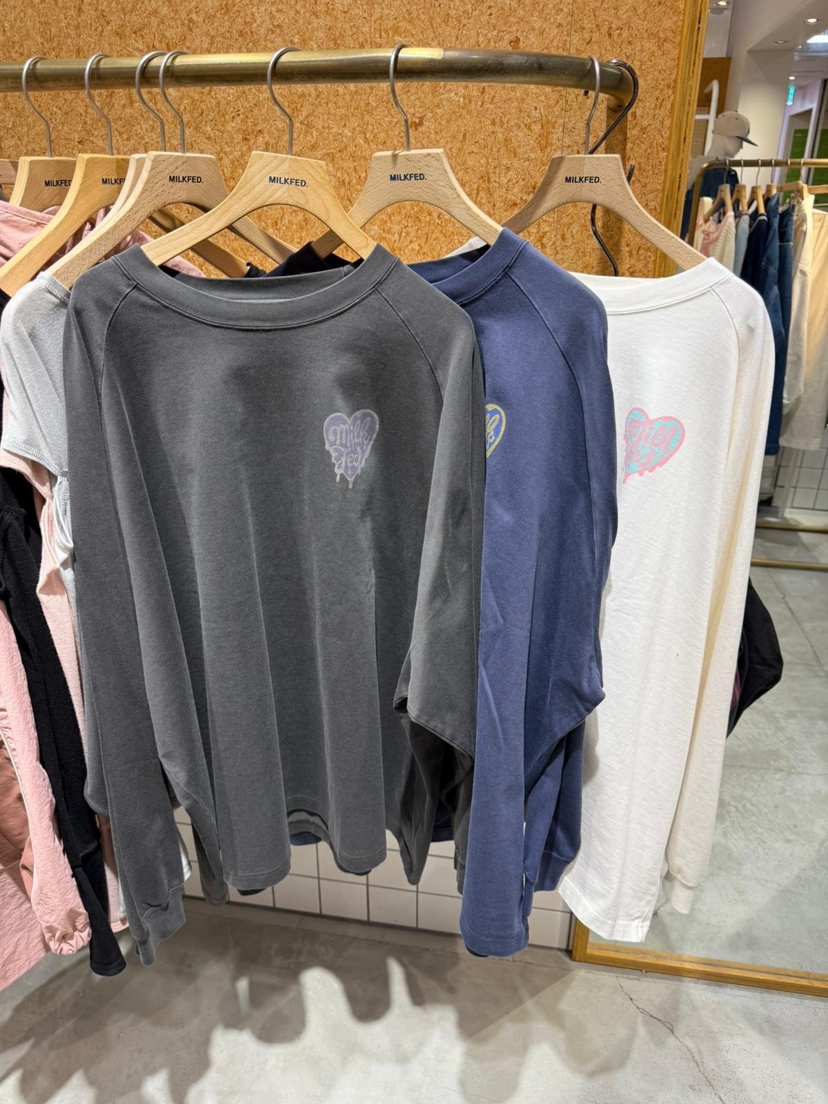 Pre-order - Milkfed MELTY HEART SUPER BIG B/B TEE